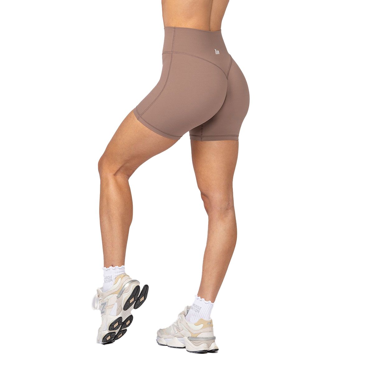 Muscle Nation Womens Aura Peachy Midway Shorts