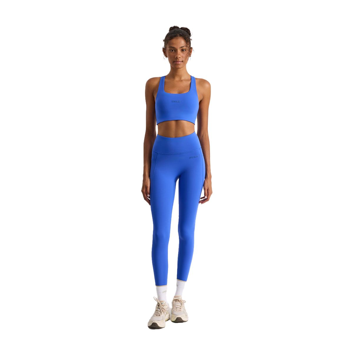 Upstate Womens Racer Back Crop Sports Bra