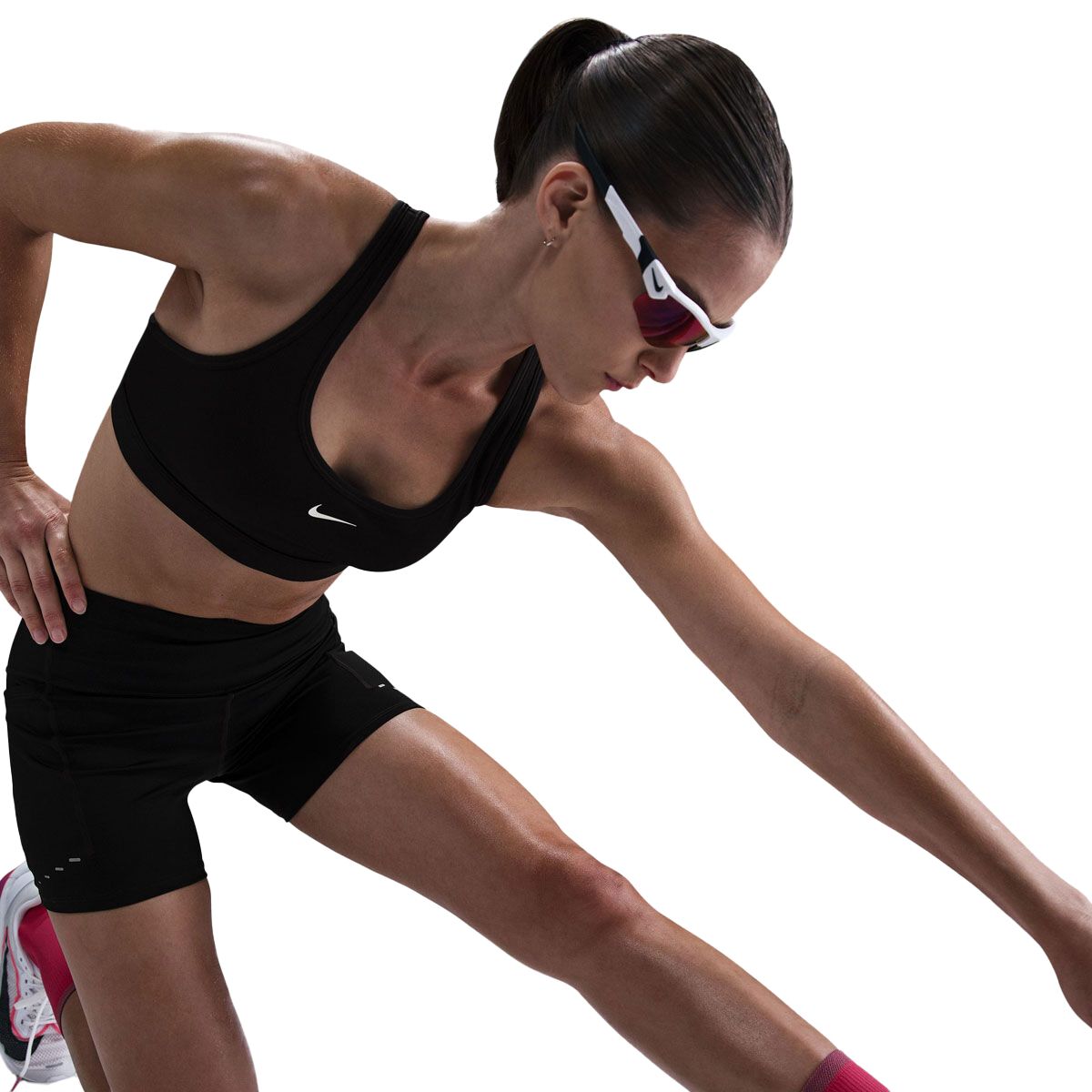 Nike Womens Swift Dri-FIT High Rise 4 Inch Tight Pocket Running Shorts