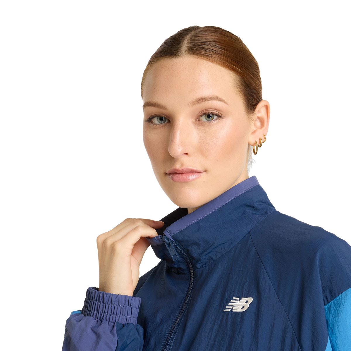 New Balance Womens Colour Blocked Woven Jacket