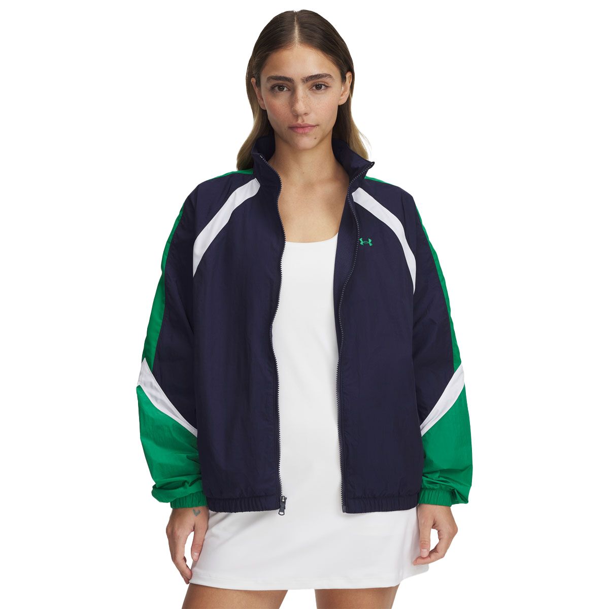 Under Armour Womens Icon Crinkle Track Jacket