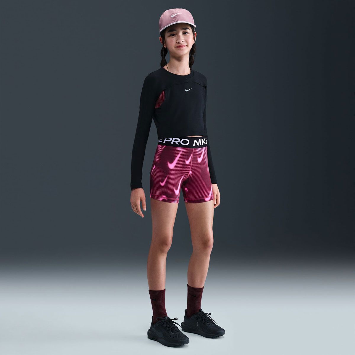 Nike Pro Junior 5 Inch All Over Print Short Tights