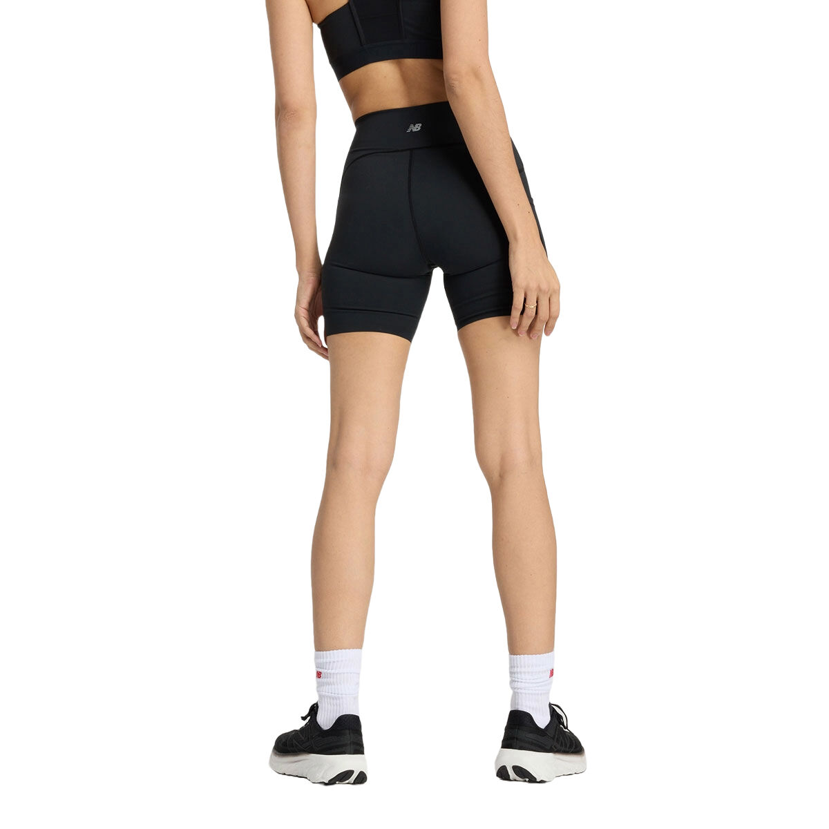 New Balance Womens NB Sleek Pocket High Rise Short Tights