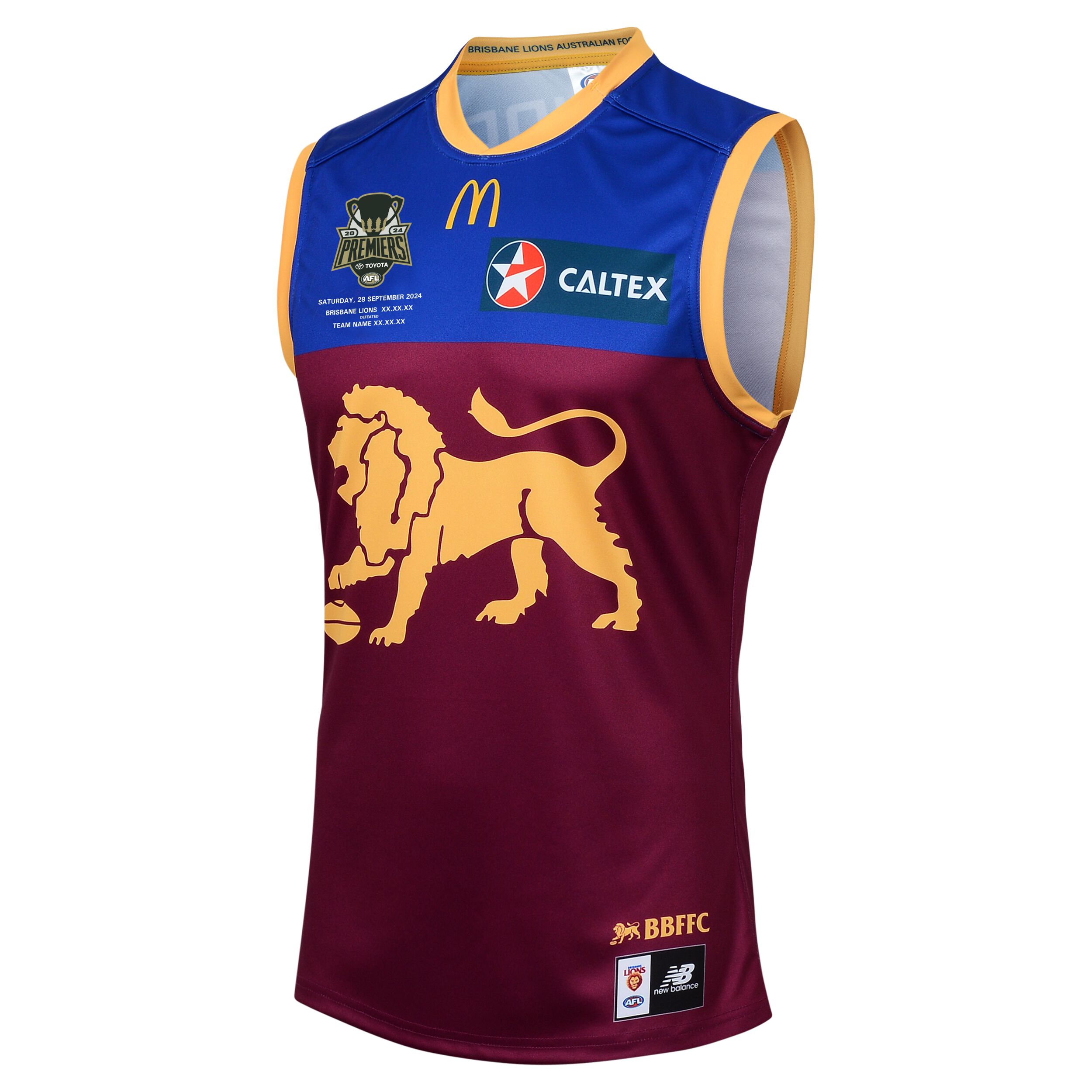 Brisbane Lions Kids 2024 Premiers Guernsey