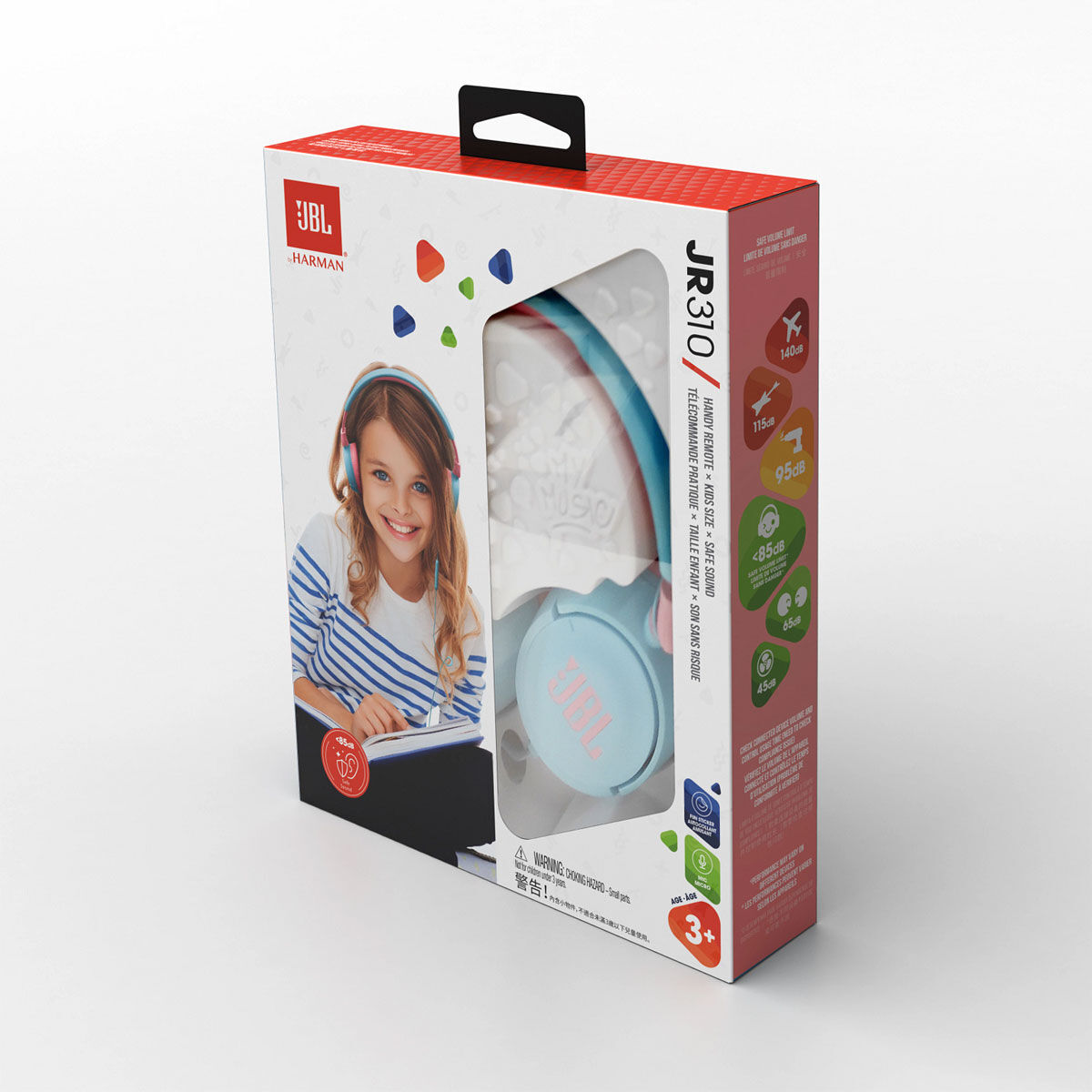 JBL JR310 Wired Kids Headphones Blue