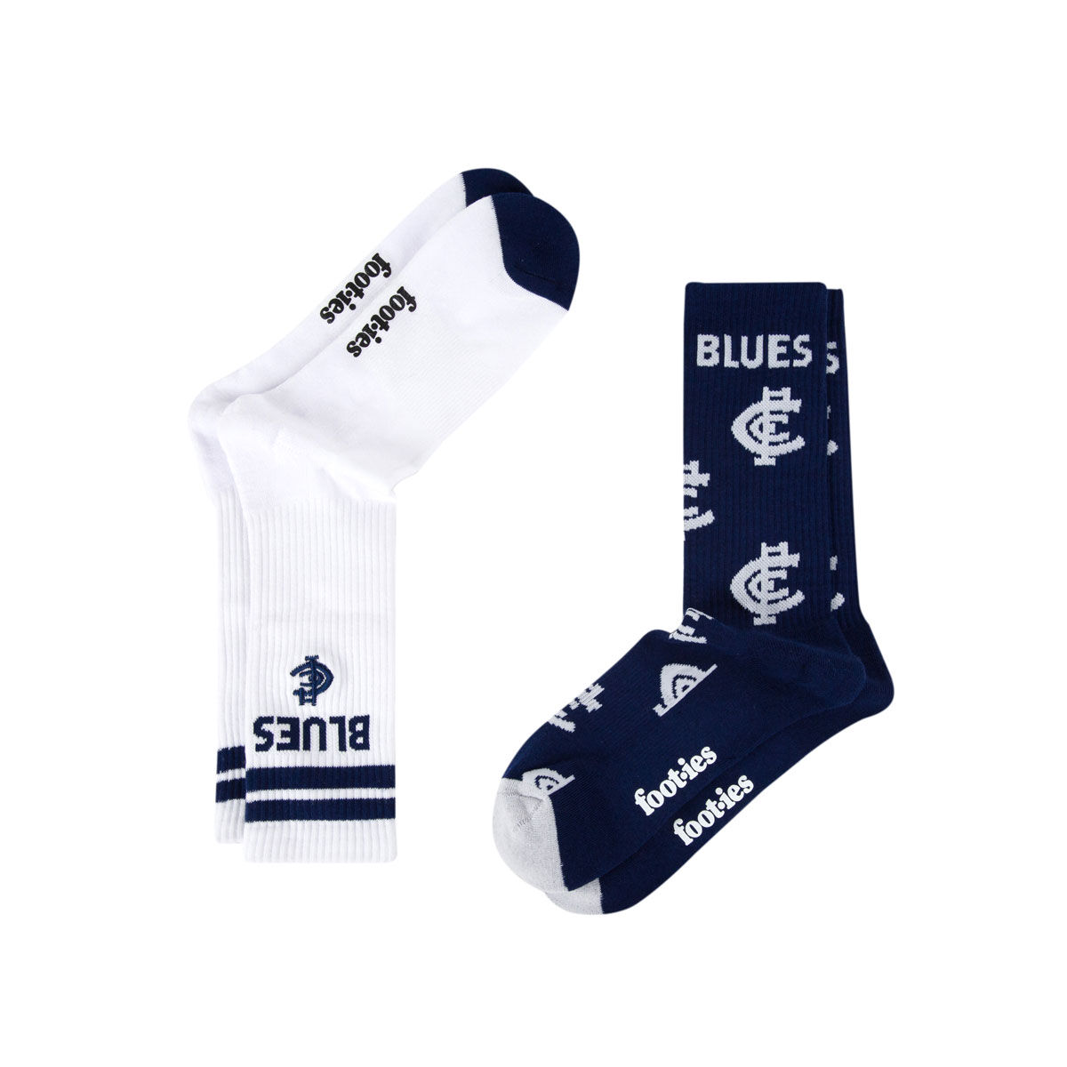 Carlton Blues Sneaker Socks 2 Pack Multi M/L