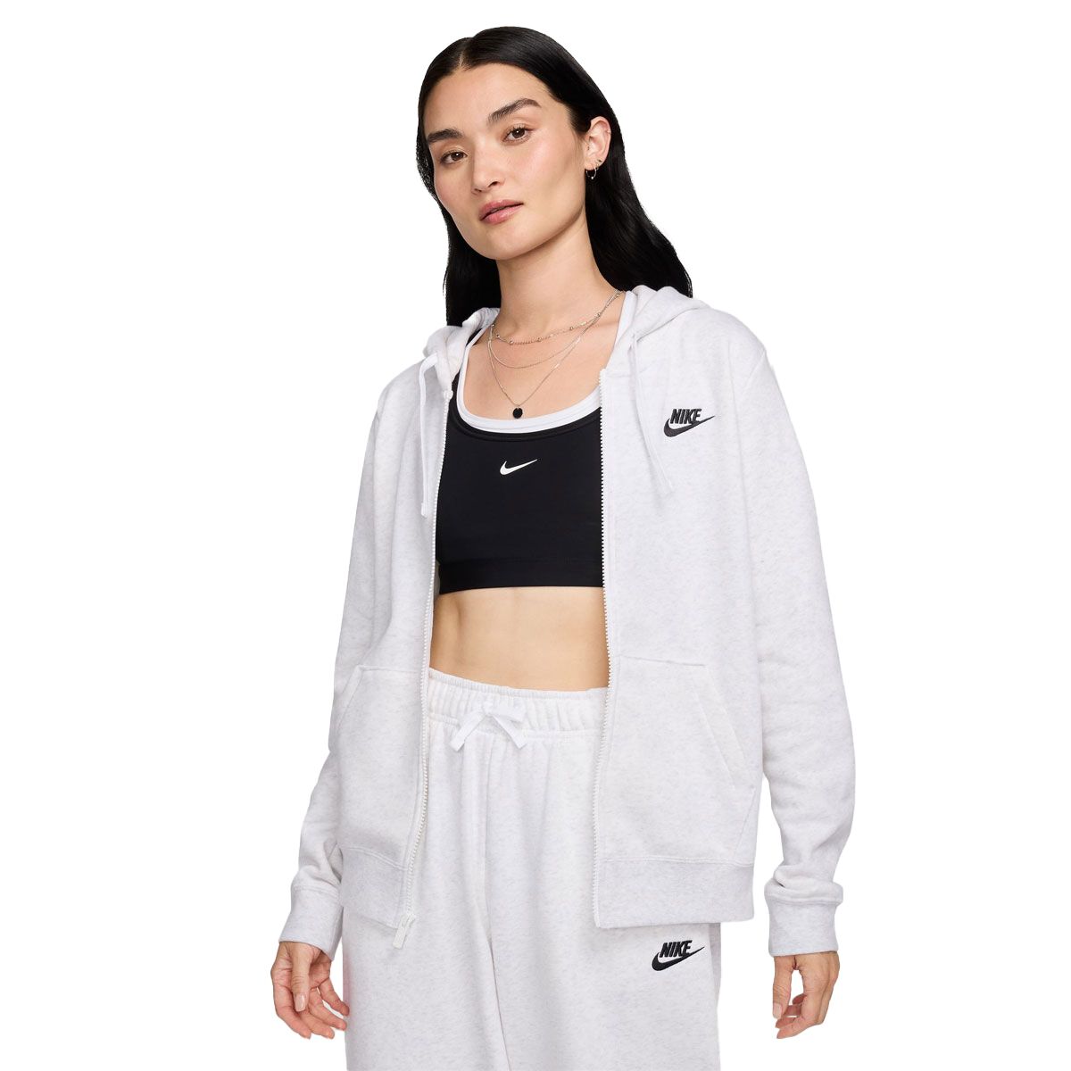 Nike Womens Sportswear Club Fleece Full Zip Hoodie