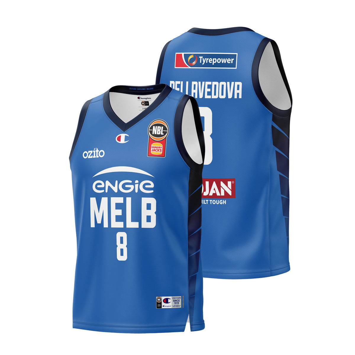 Melbourne United Mens Matthew Dellavedova Away 2024 Basketball Jersey