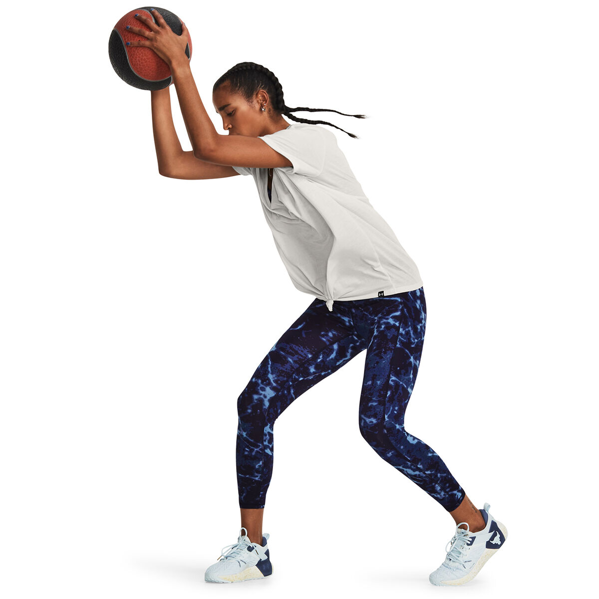 Under Armour Womens Project Rock Completer Deep V Tee