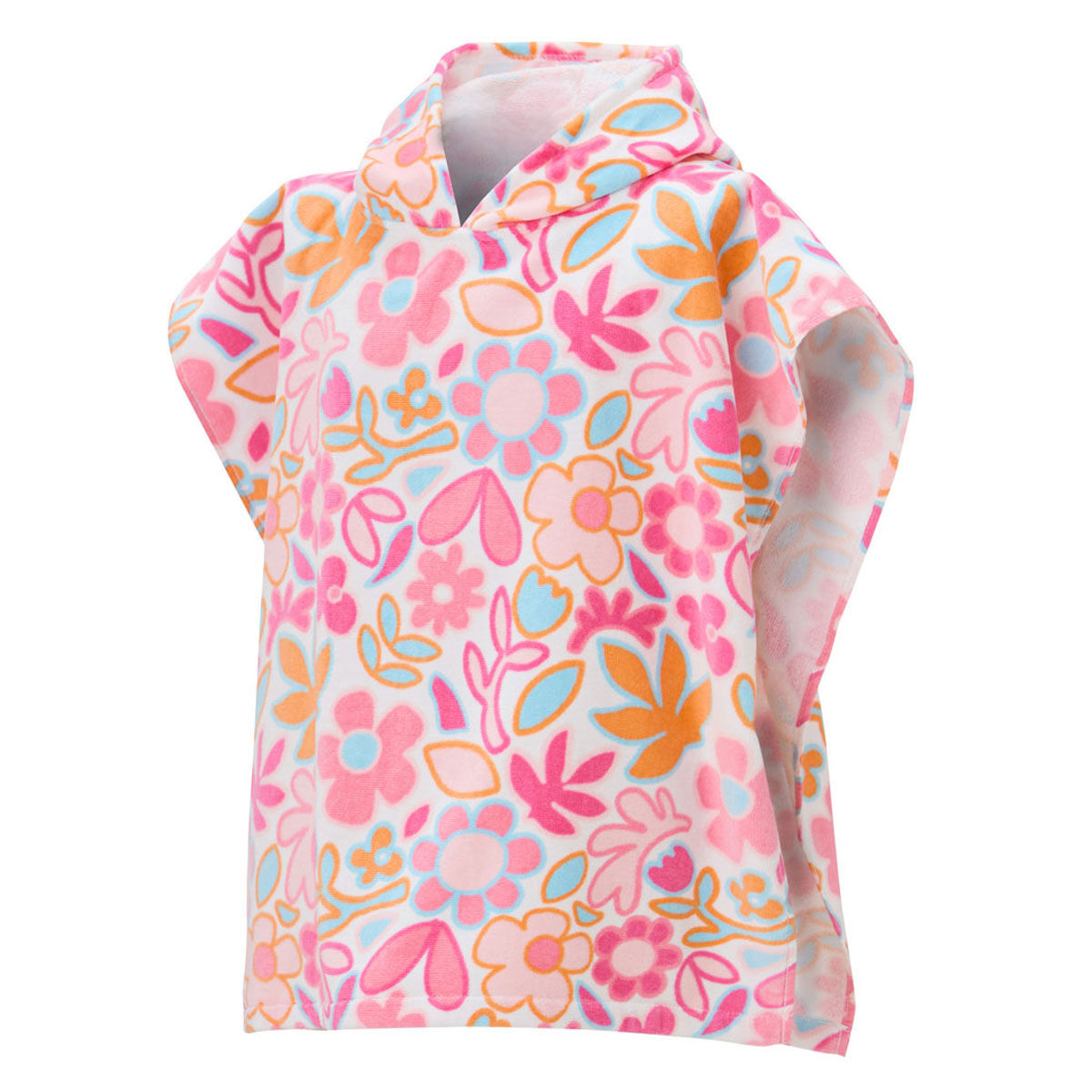 Tahwalhi Kids Pretty Floral Beach Poncho