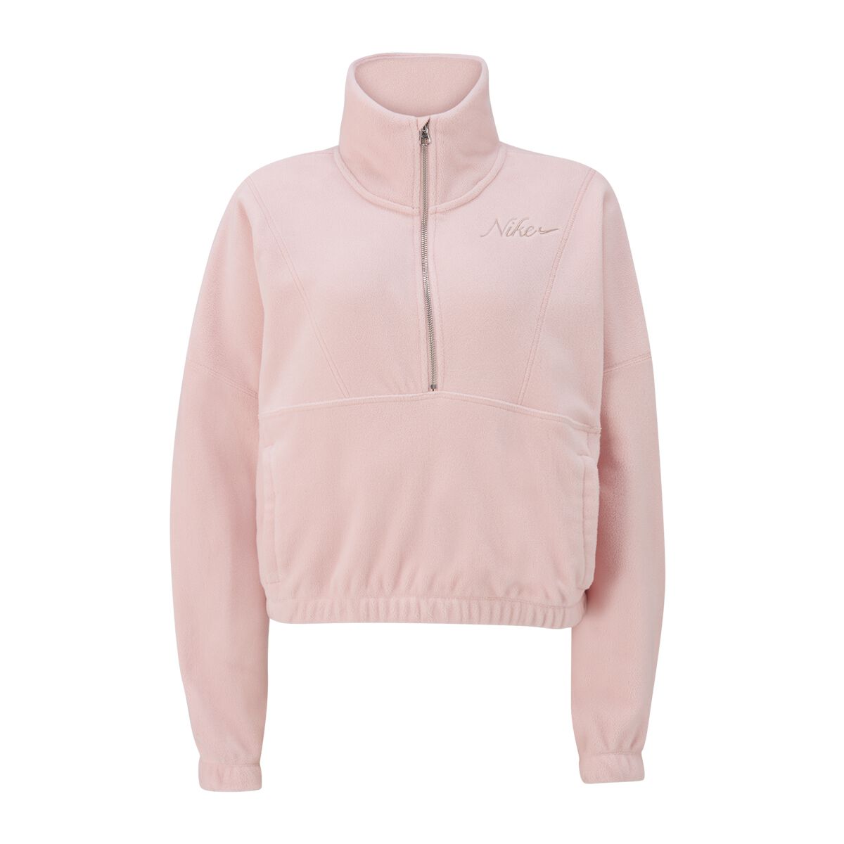 Nike Womens One Therma-FIT Fleece Oversized Half Zip Pullover