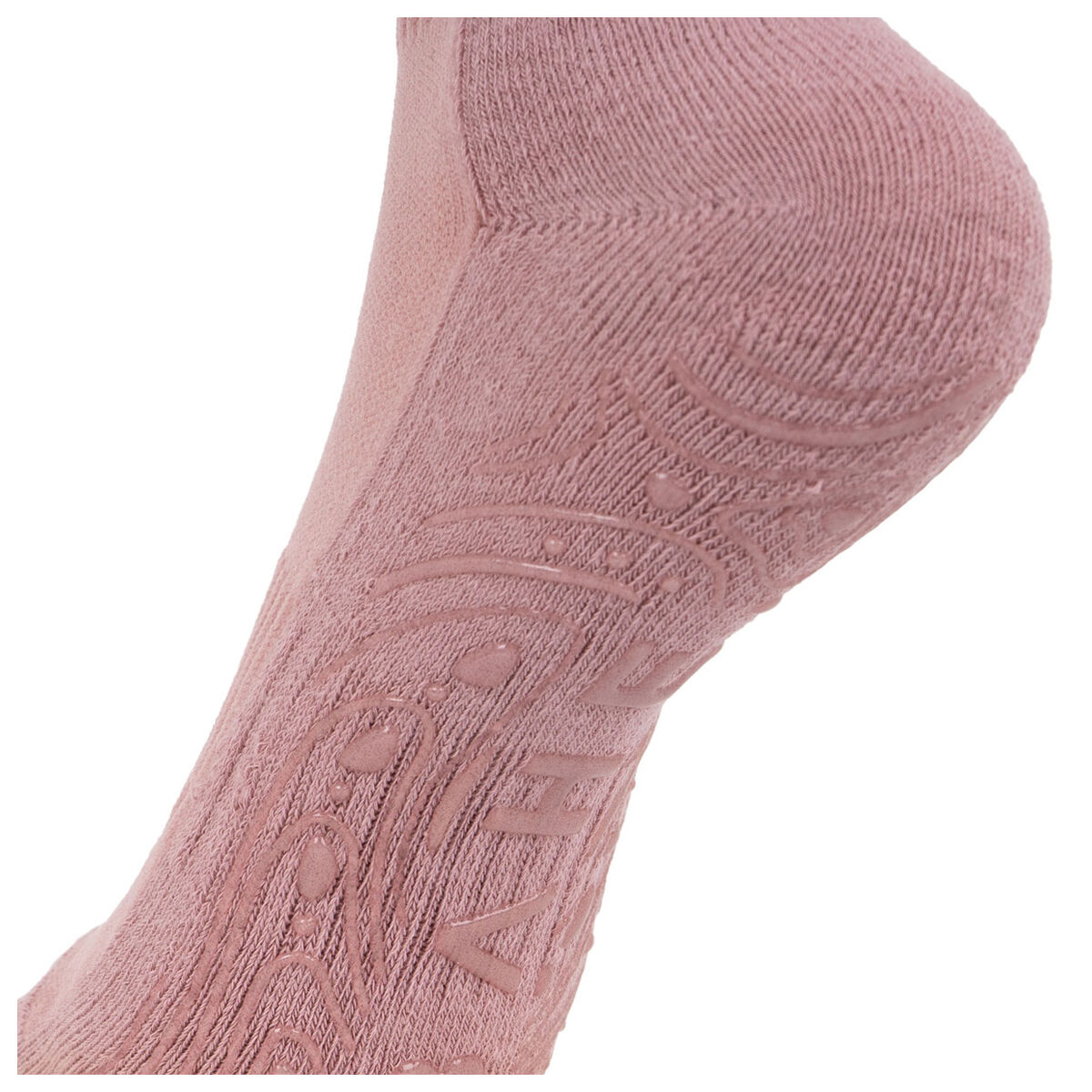 Bahe Grounded Grippy Crew Socks Mauve