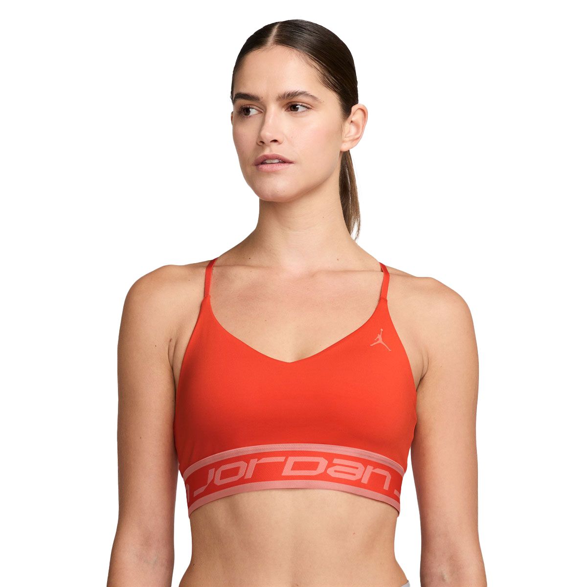 Jordan Womens Sport Indy Logo Light Support Sports Bra
