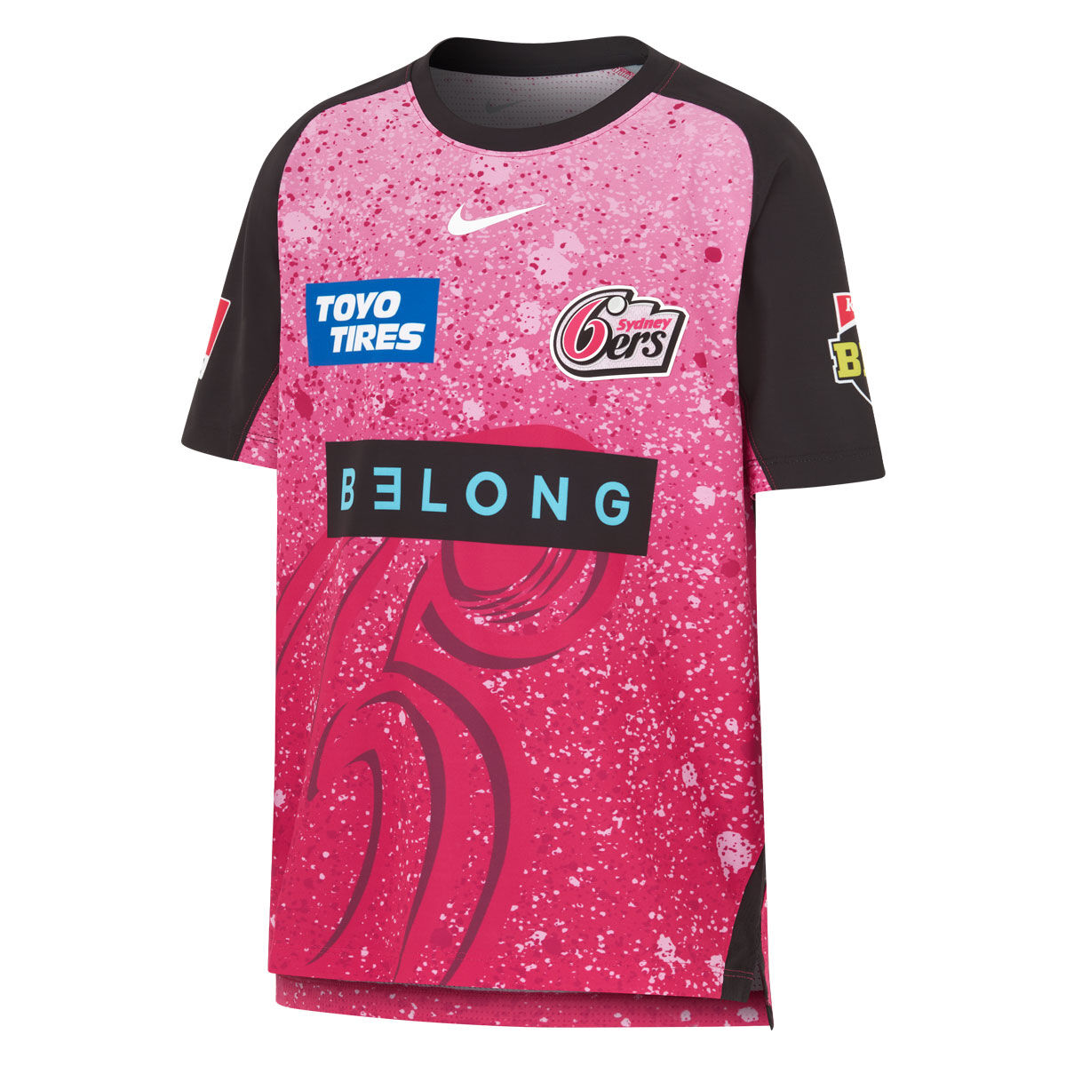 Sydney Sixers 2024/25 Kids BBL Home Jersey Pink/Black XS