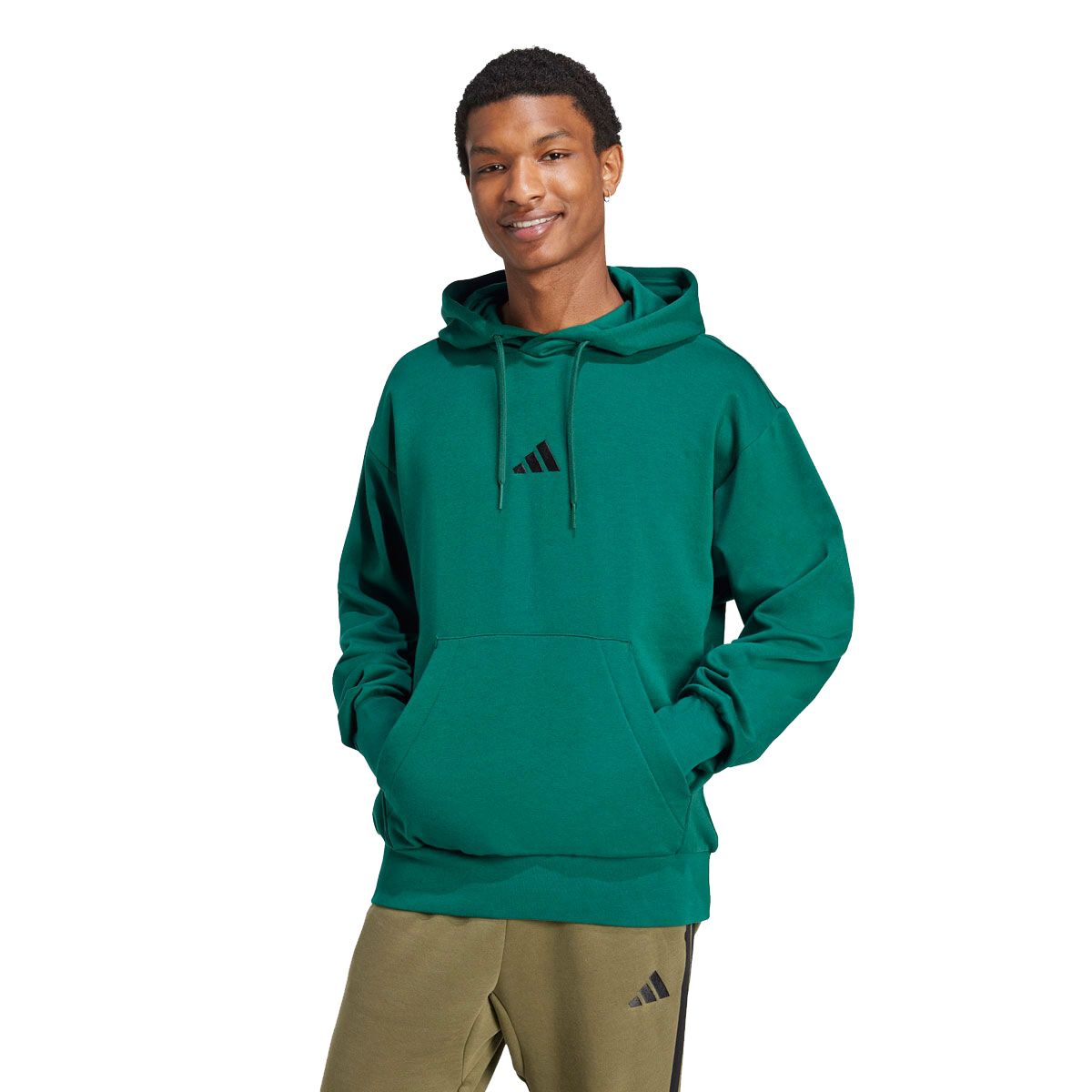 adidas Mens FeelCozy Fleece Pullover Hoodie