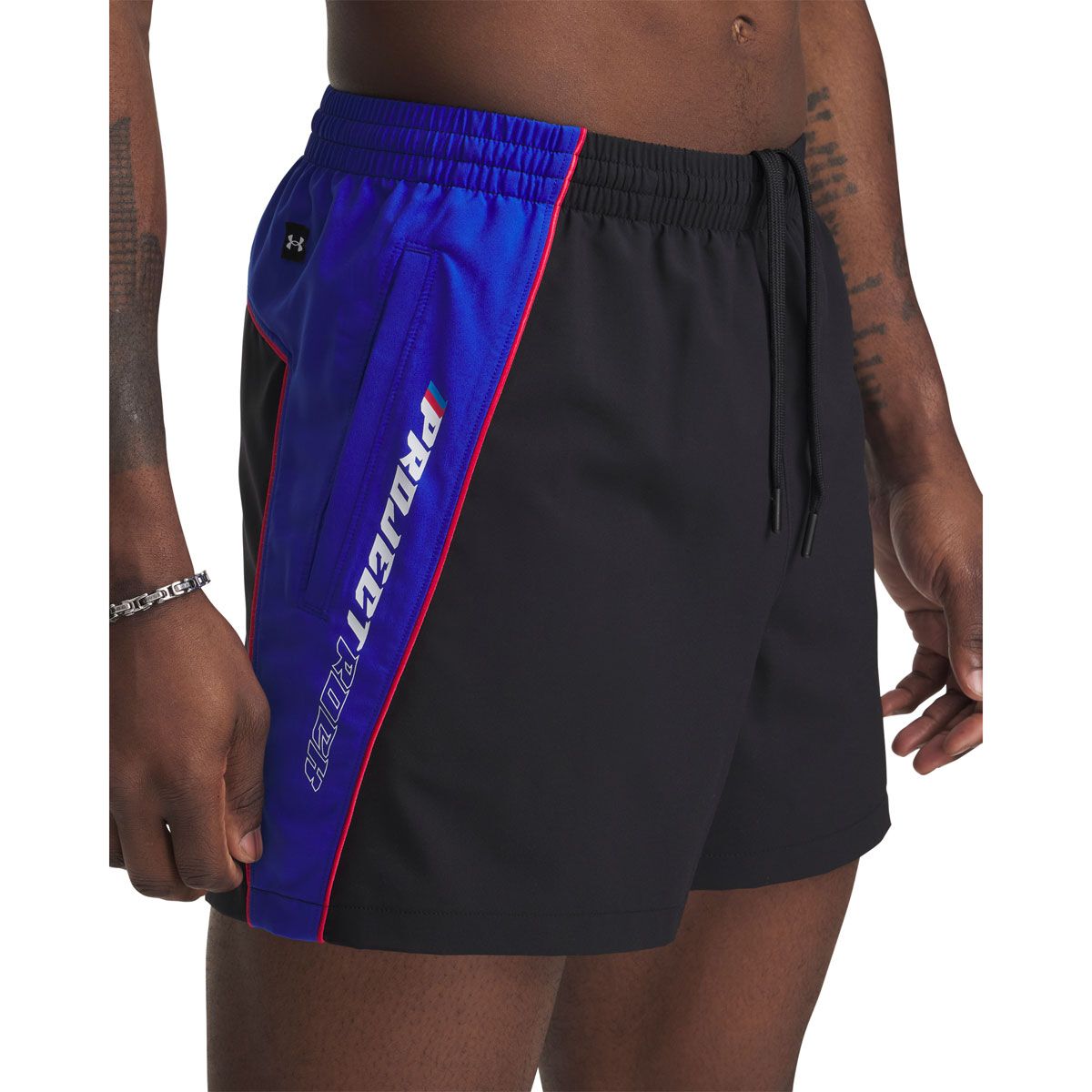 Under Armour Project Rock Mens 5 inch Woven Training Shorts