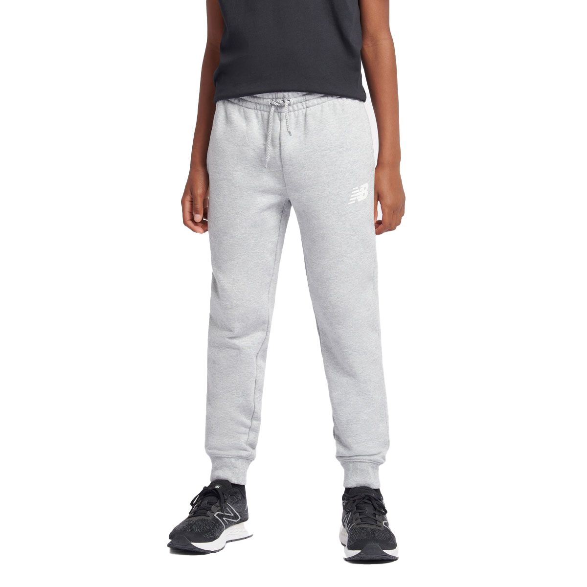 New Balance Junior French Terry Stacked Logo Jogger Track Pants