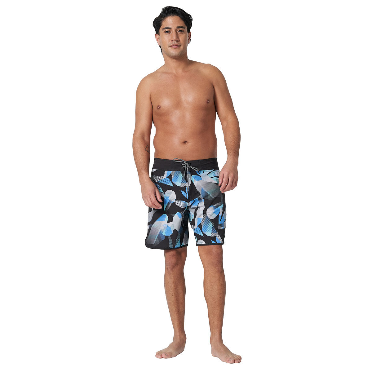 Tahwalhi Mens Abstract Scalloped Board Shorts