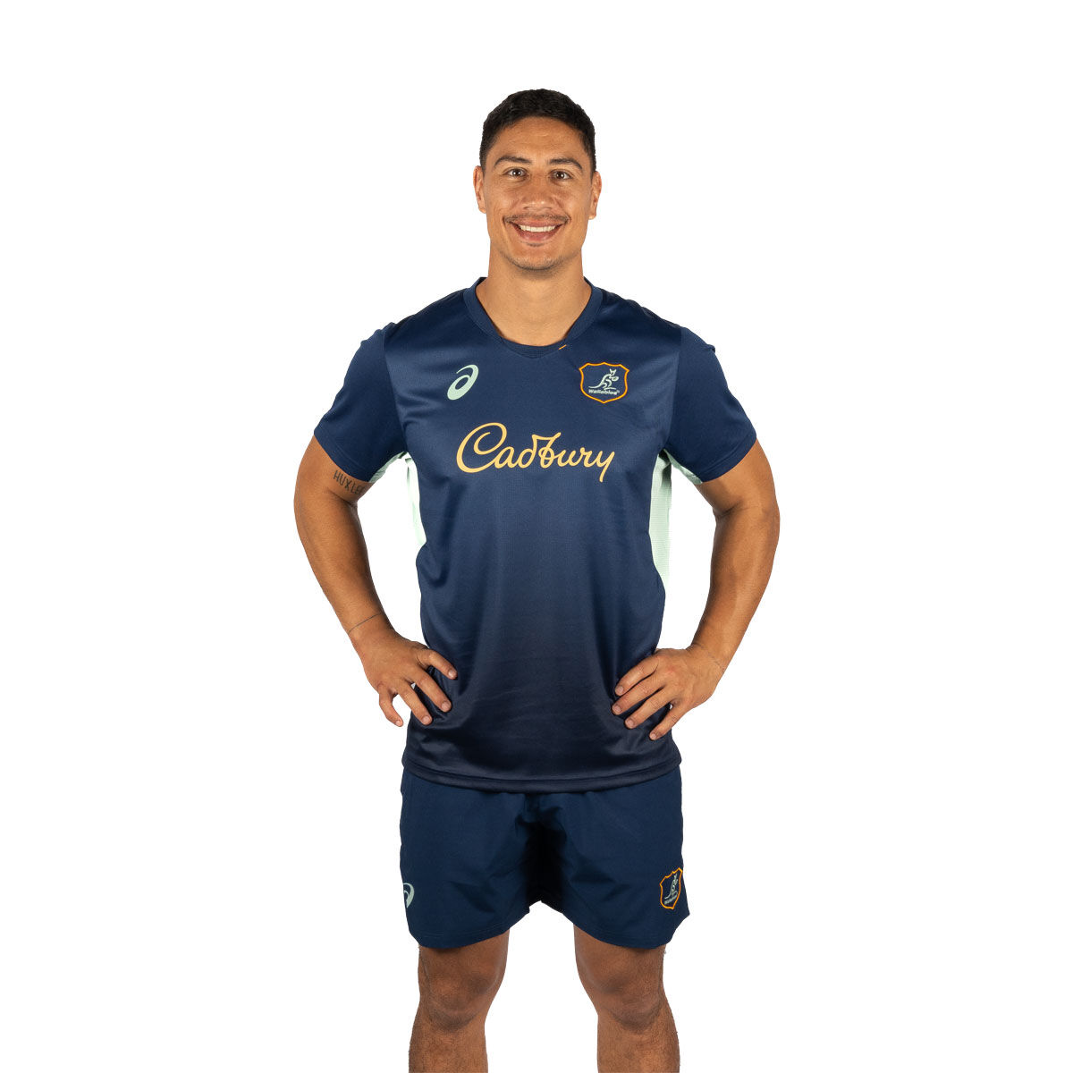 Wallabies 2024 Mens Training Tee Blue XXL