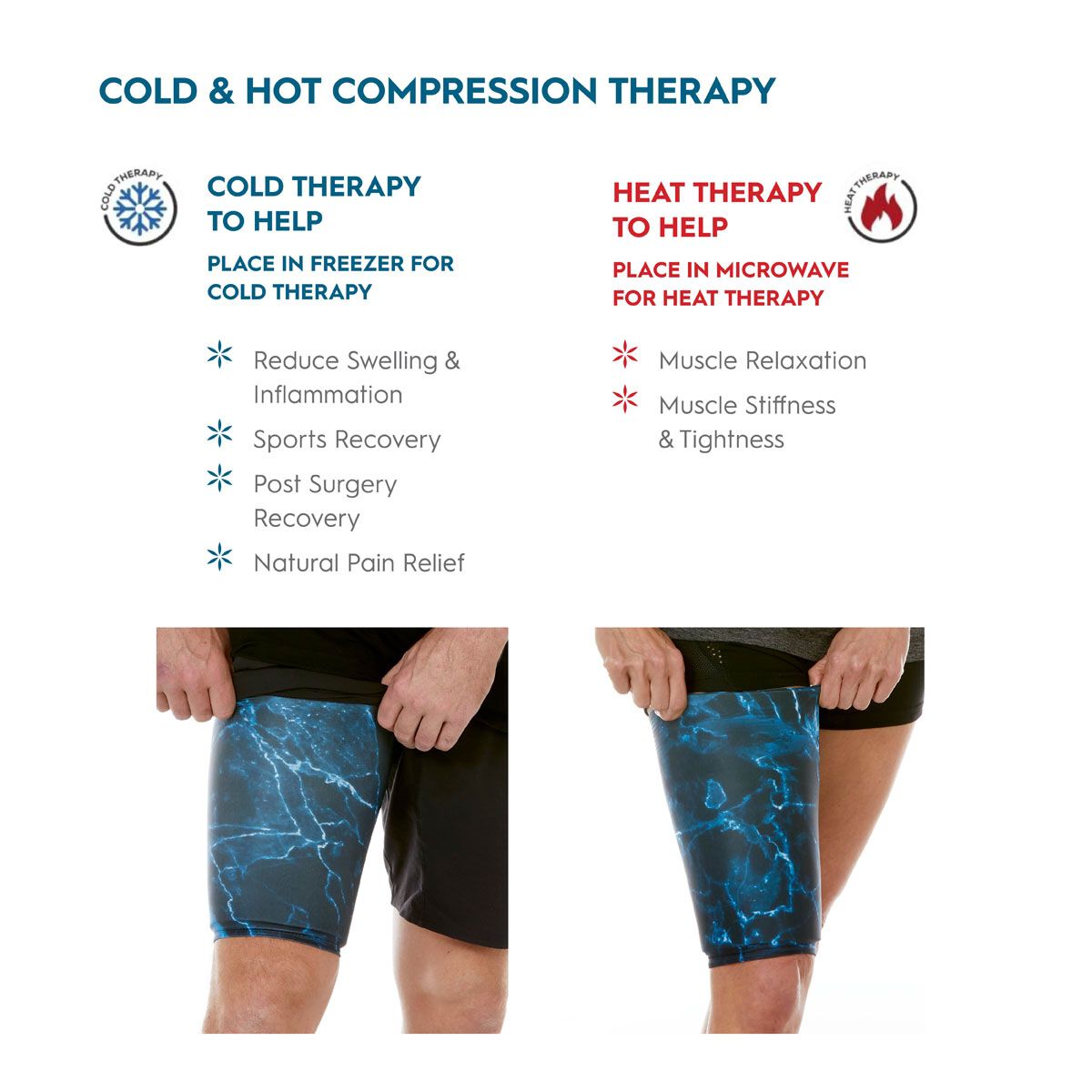 Gaiam Cold Hot Compression Sleeve L
