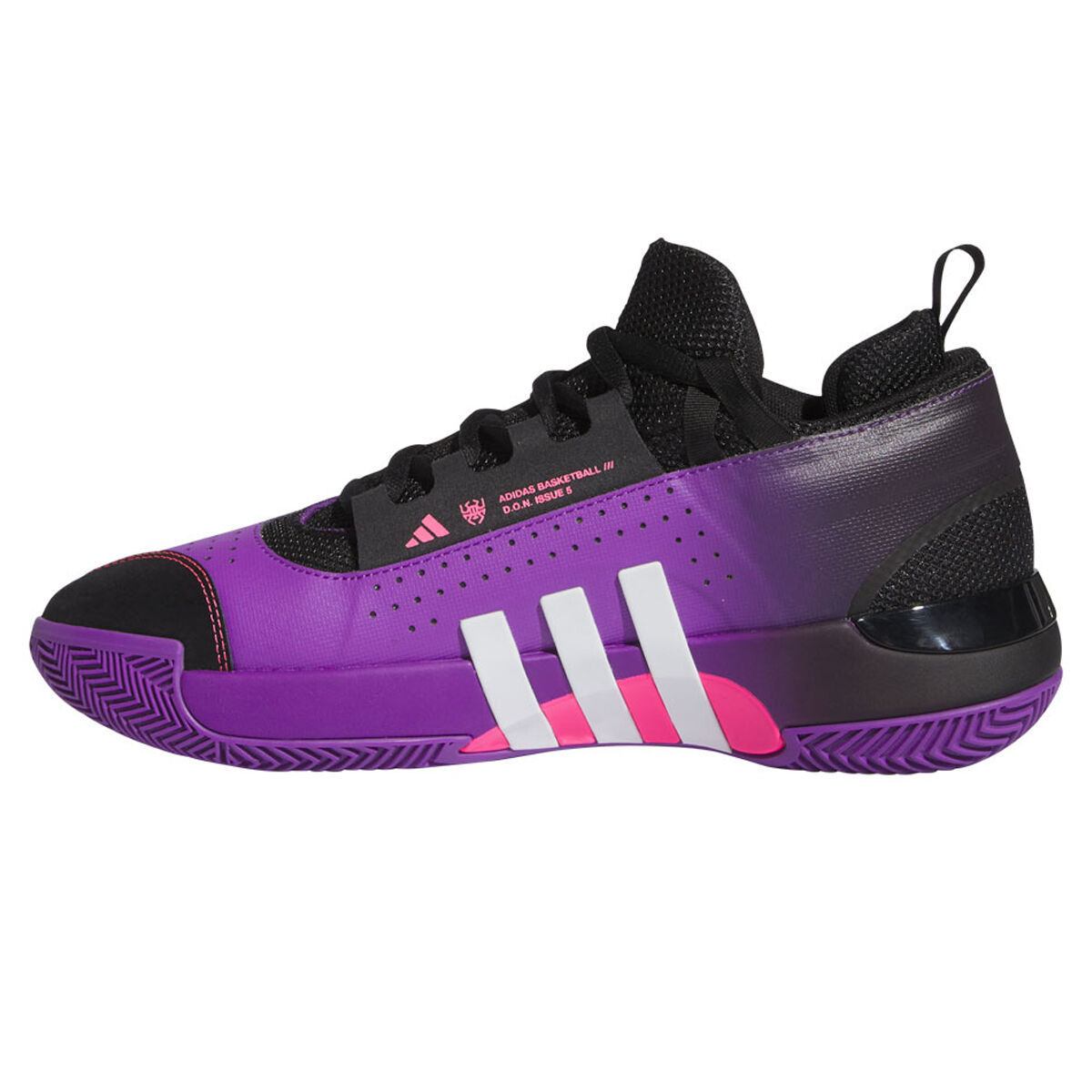 adidas D.O.N. Issue 5 Purple Bloom GS Kids Basketball Shoes