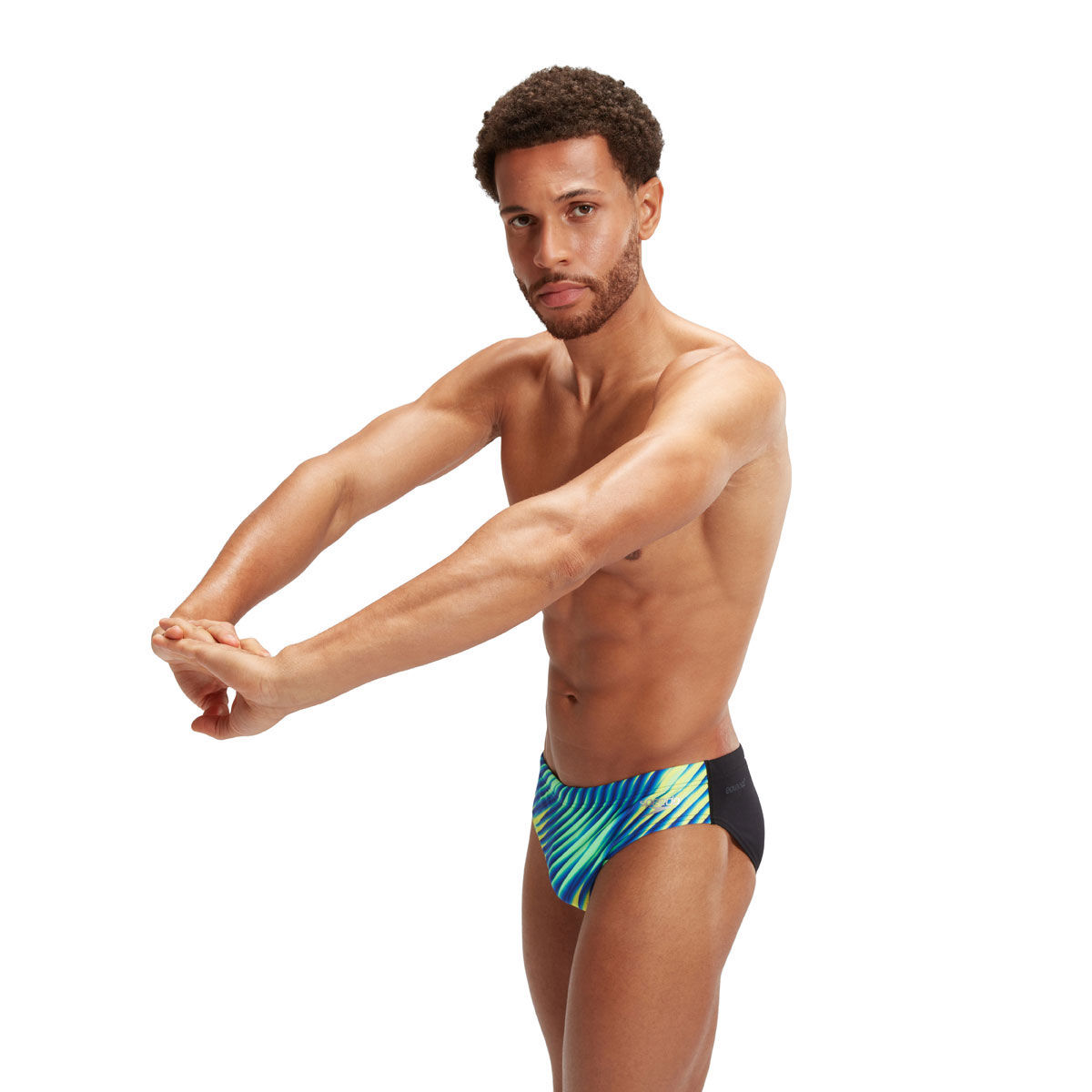 Speedo Mens Allover Digital Vcut Briefs