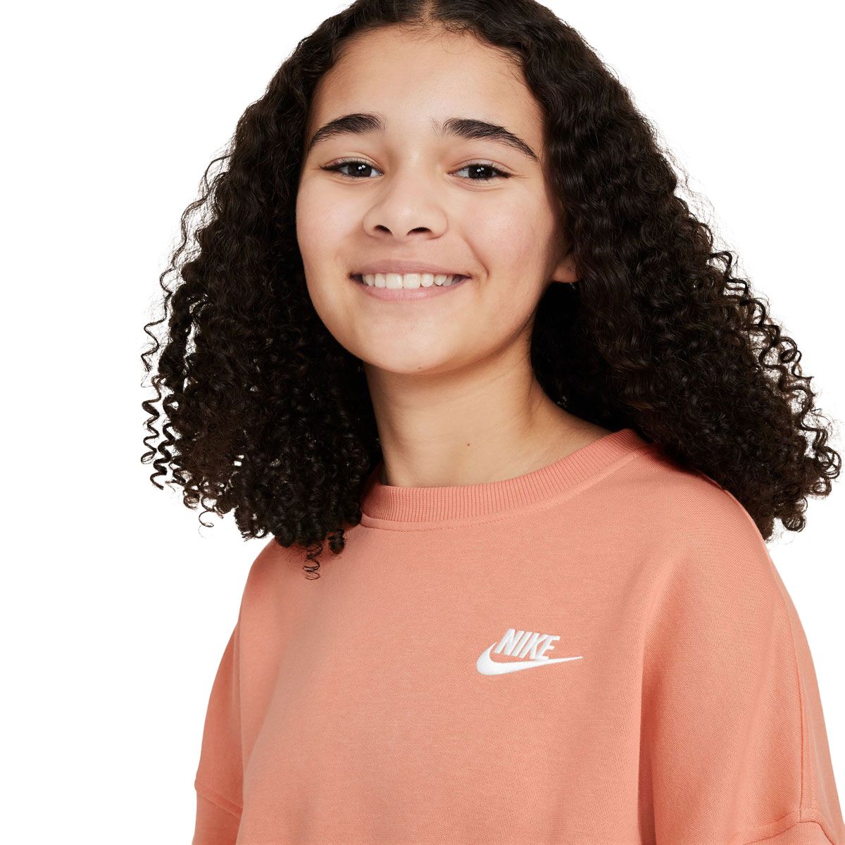 Nike Junior Sportswear Club Fleece Boxy Crew Sweatshirt
