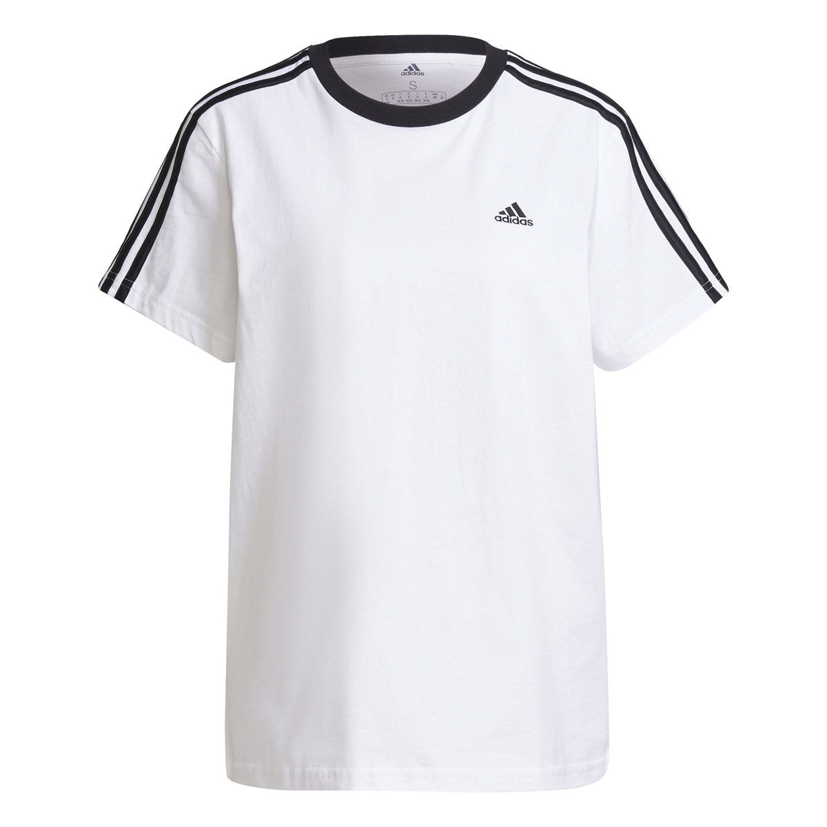 adidas Womens Essentials 3-Stripes Boyfriend Tee