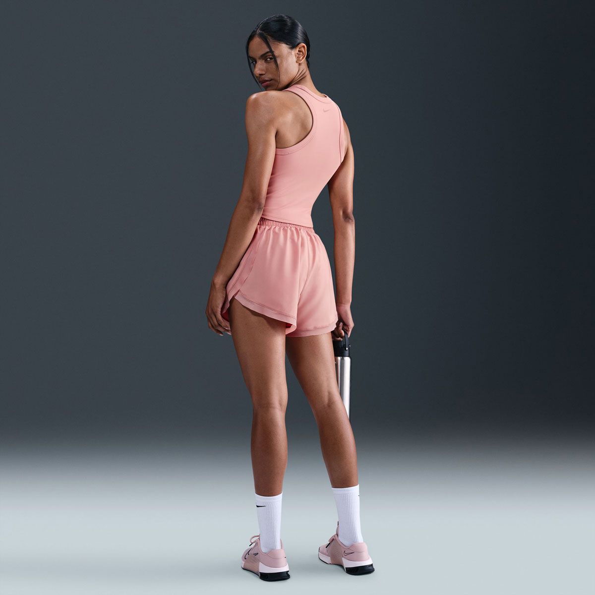 Nike Womens One Dri-FIT Brief-Lined 3 Inch Shorts