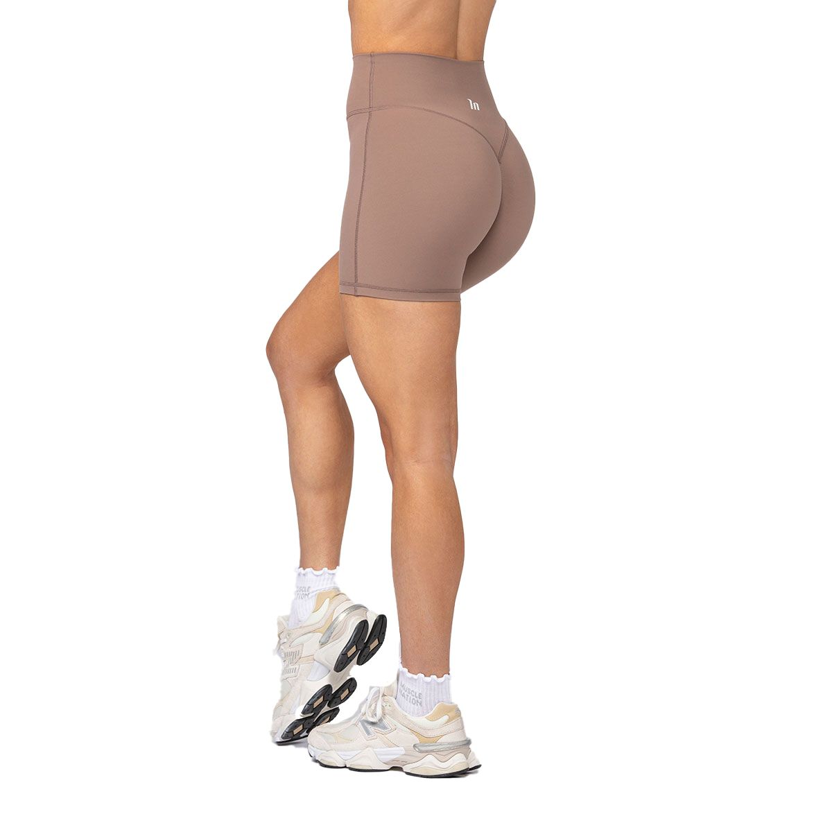 Muscle Nation Womens Aura Peachy Midway Shorts