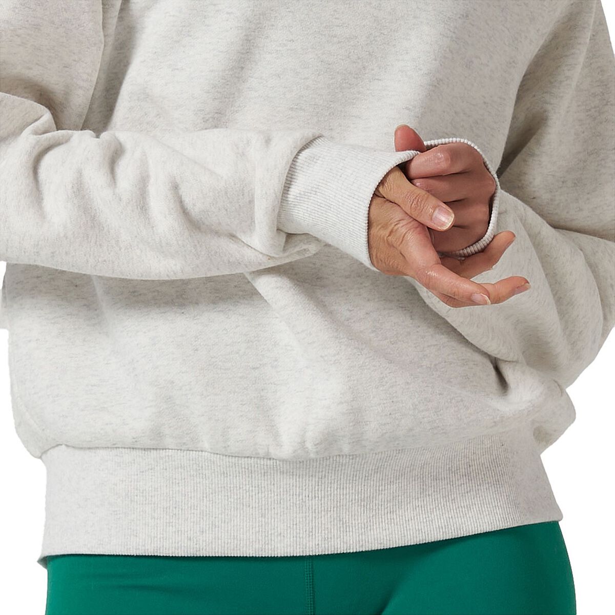 Ell/Voo Womens Mae Fleece Crew Sweatshirt