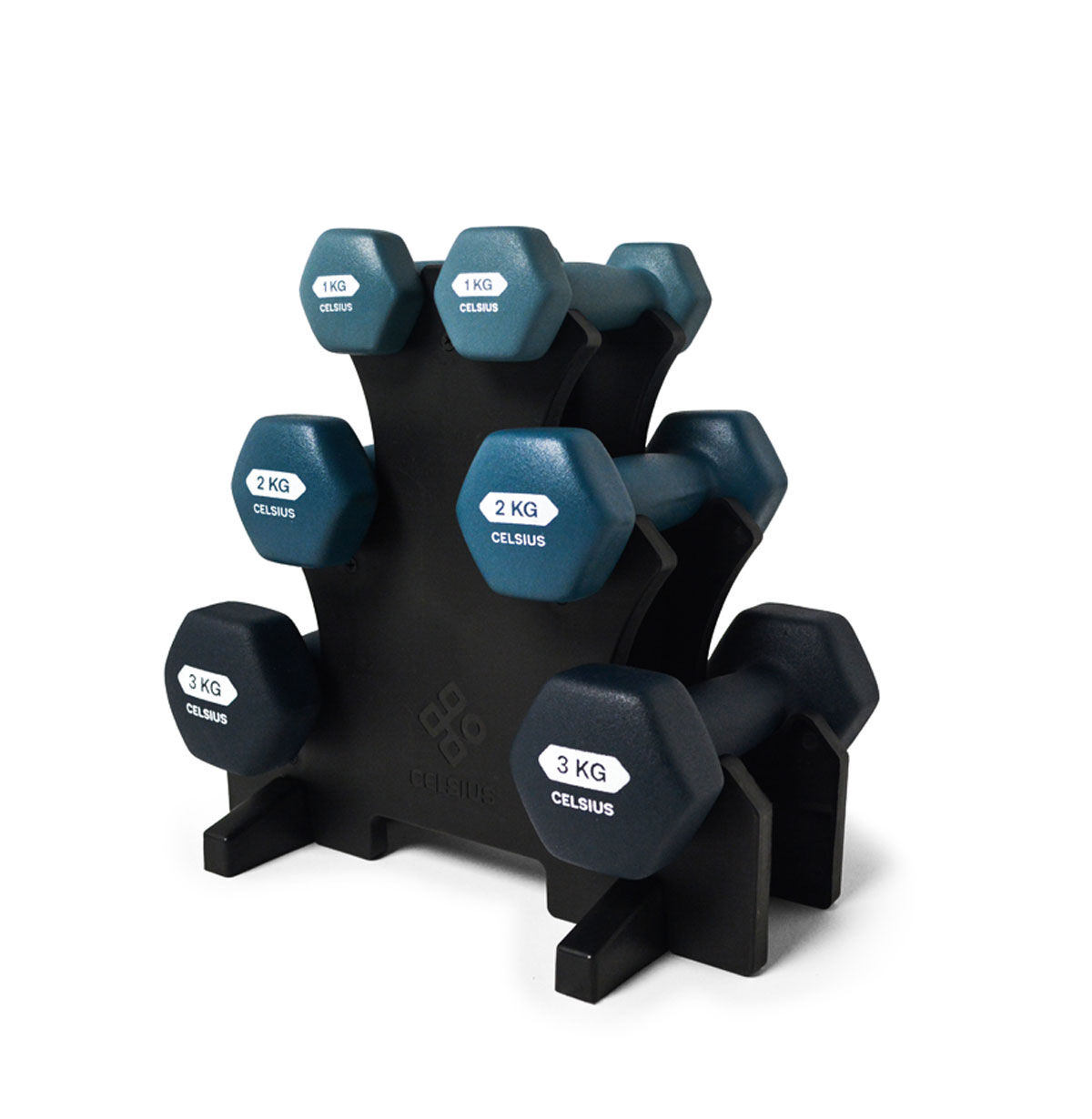 Celsius 12kg Dipped Dumbbell Set