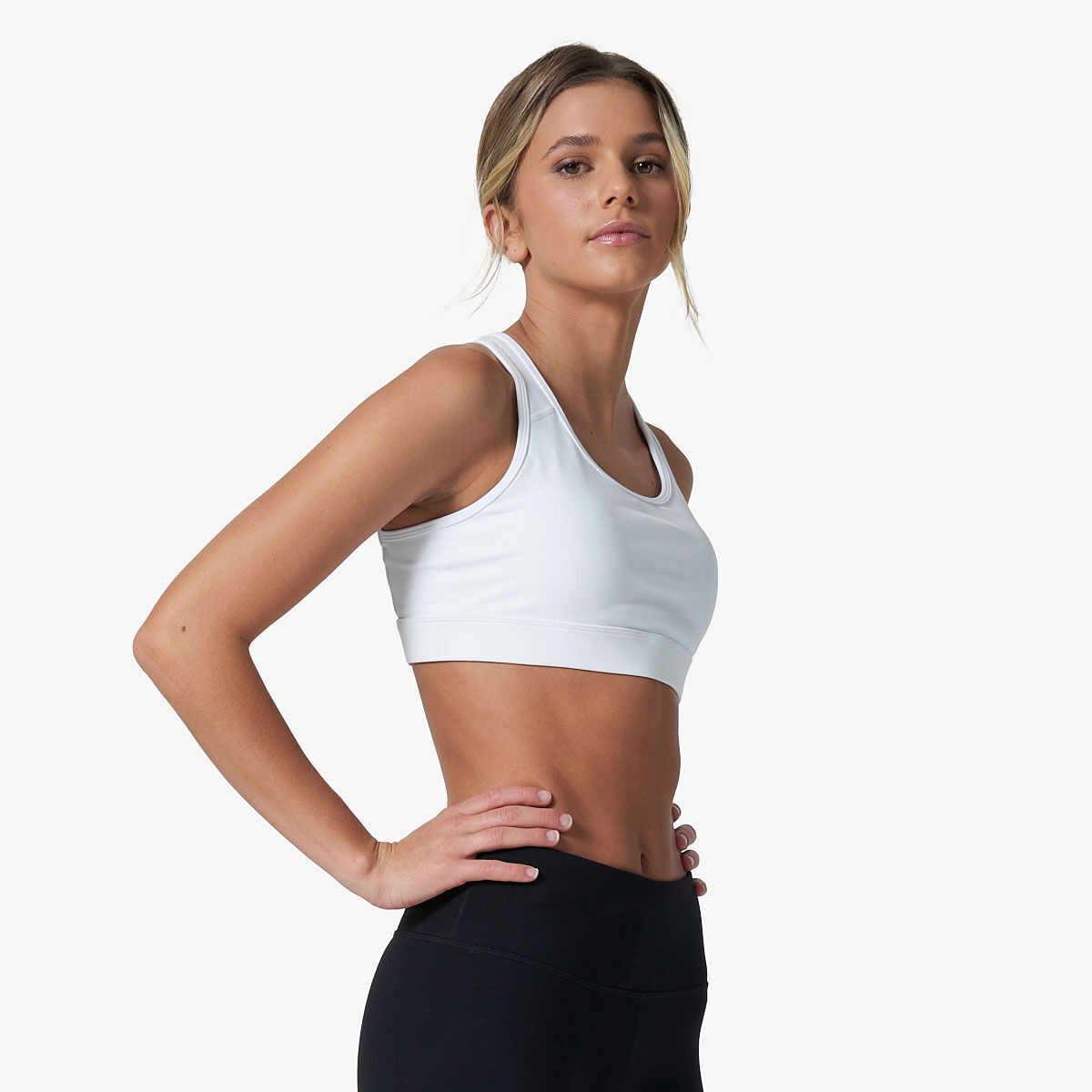 Ell/Voo Womens Essentials Crop Sports Bra