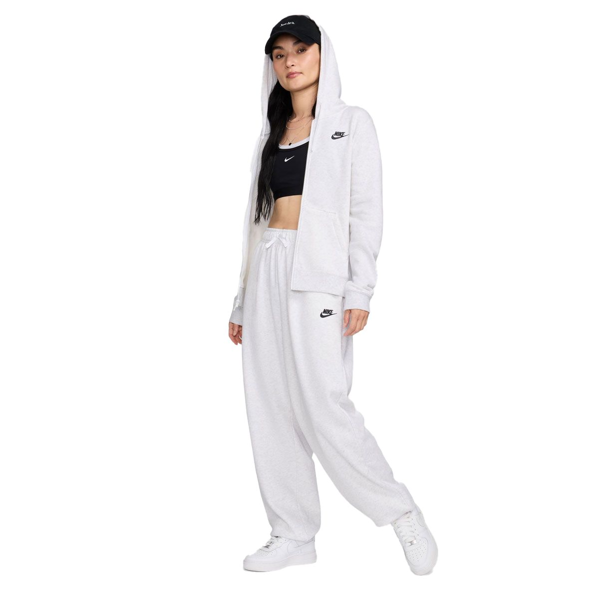 Nike Womens Sportswear Club Fleece Full Zip Hoodie