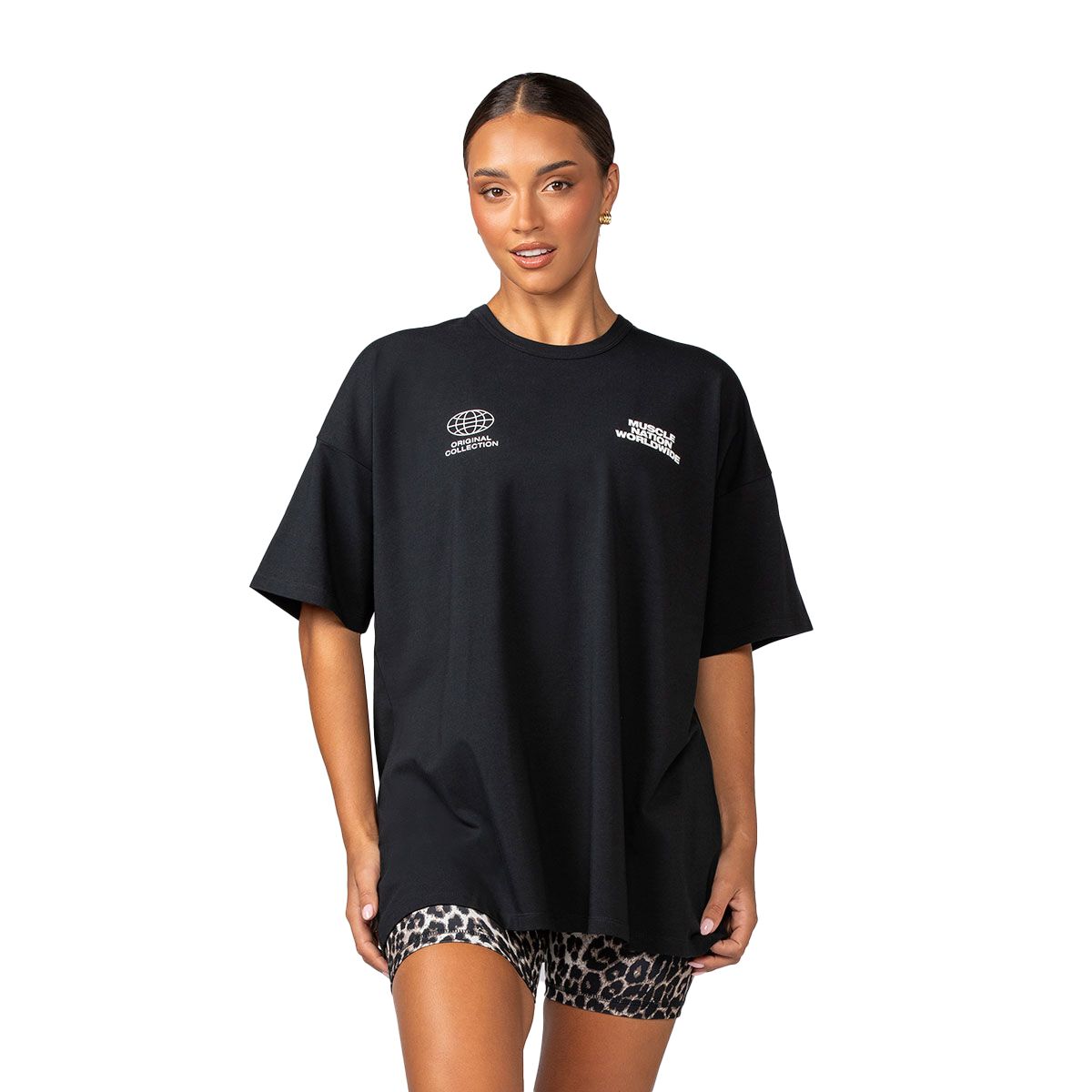 Muscle Nation Womens Global Oversized Tee