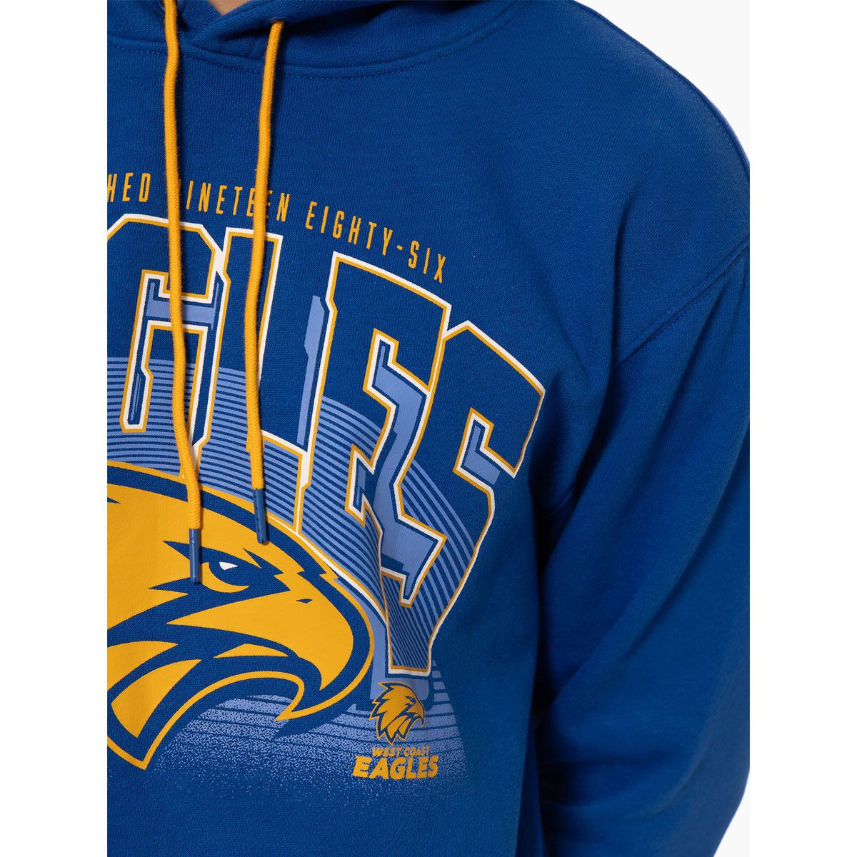 West Coast Eagles Mens Wordmark Hoodie