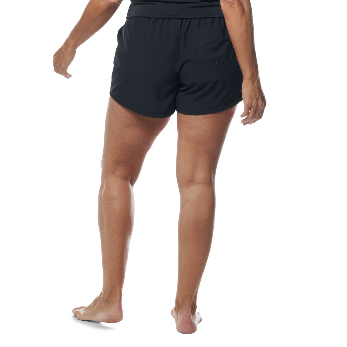 Tahwalhi Womens Solid Swim Shorts