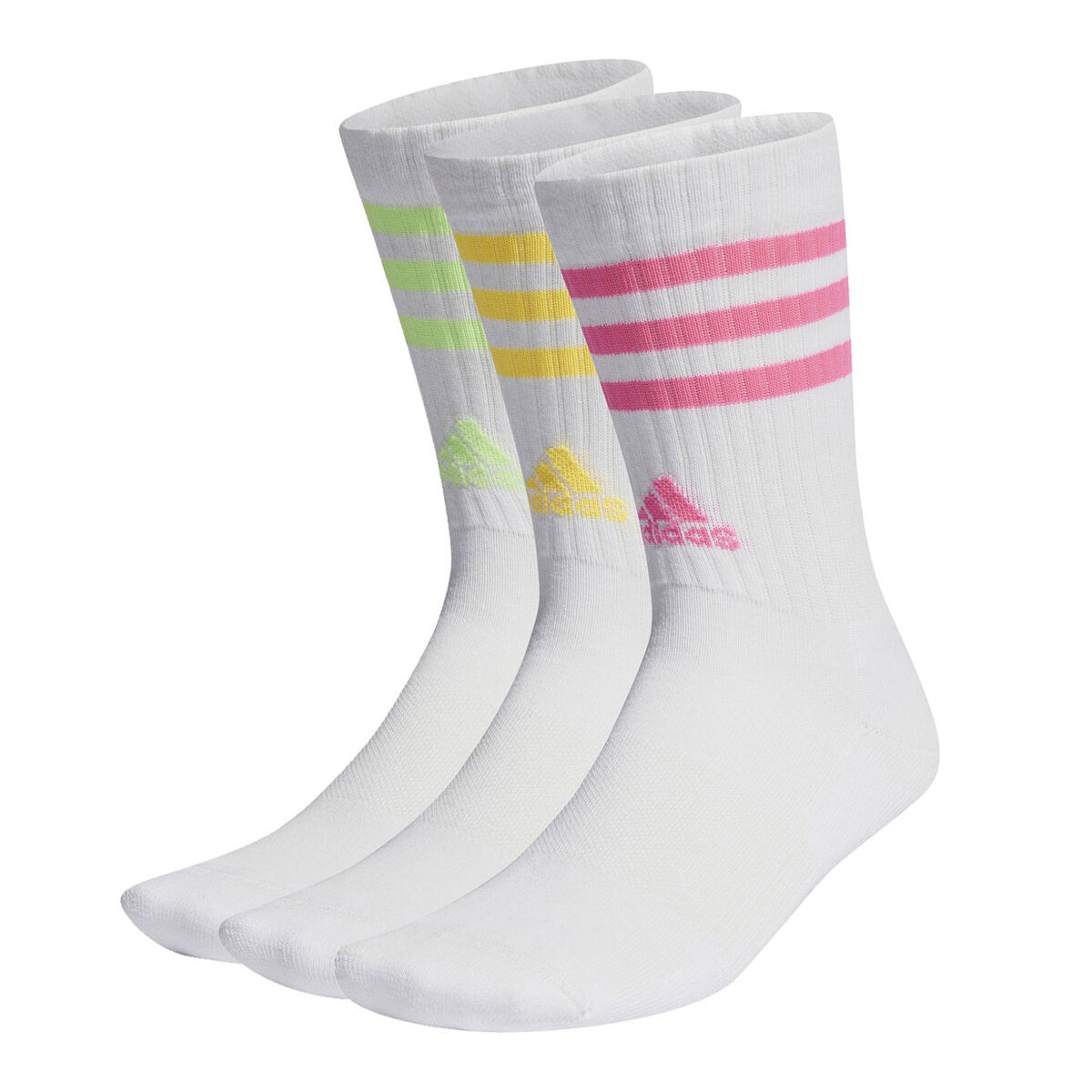 adidas 3-Stripes Cushioned Crew Socks