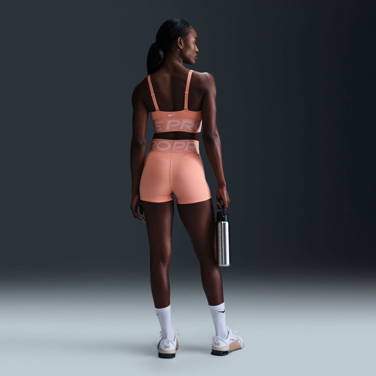 Nike Pro Womens Indy Plunge Dri-FIT Medium Support Padded Sports Bra