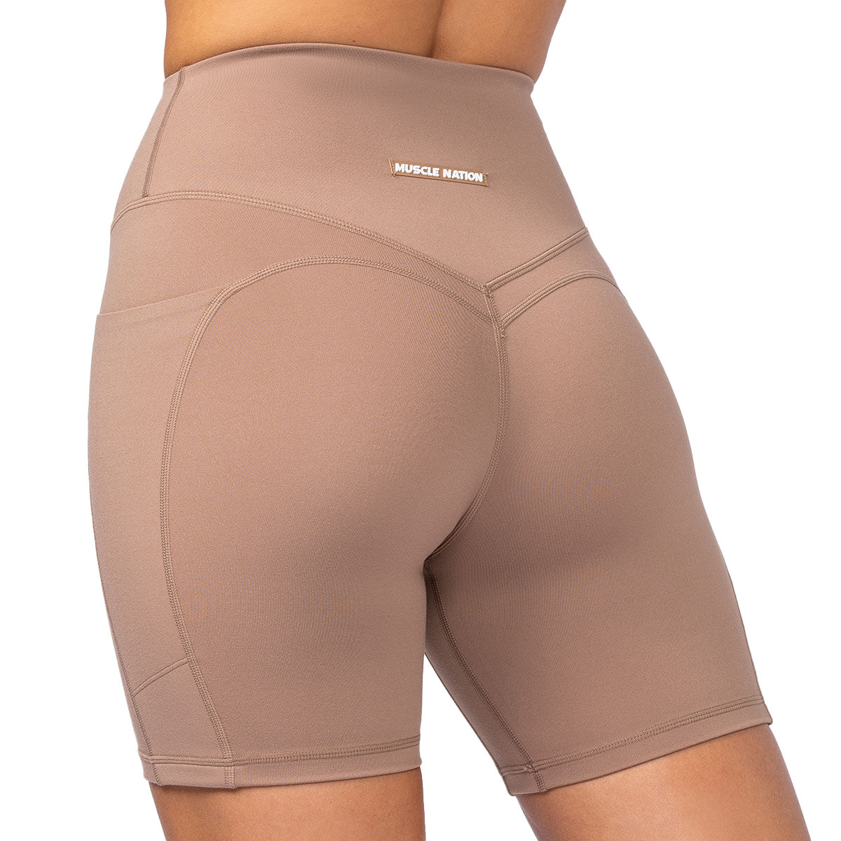 Muscle Nation Womens Shaper Pocket Biker Tights
