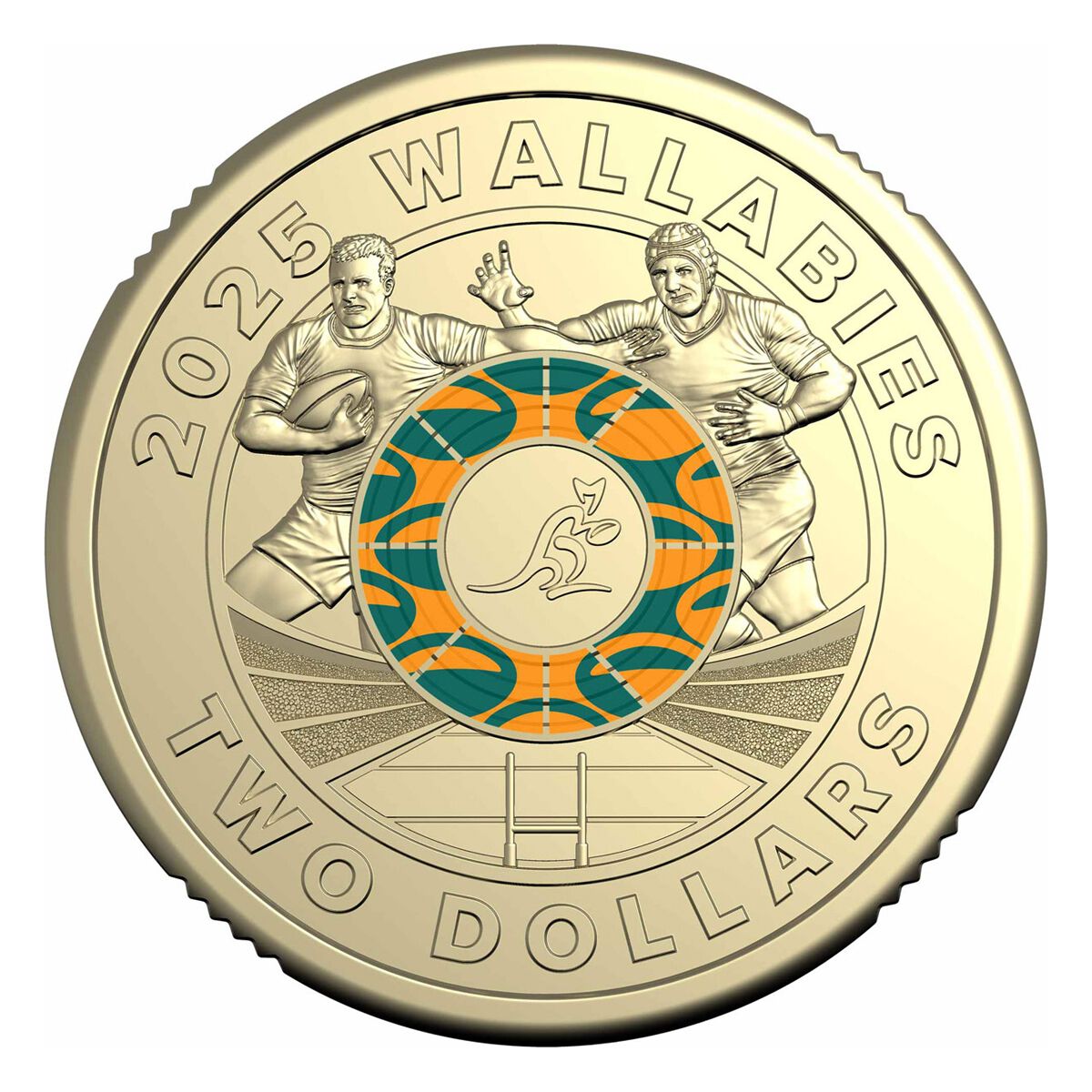 Wallabies & Wallaroos 2025 $2 Uncirculated Two Coin Set