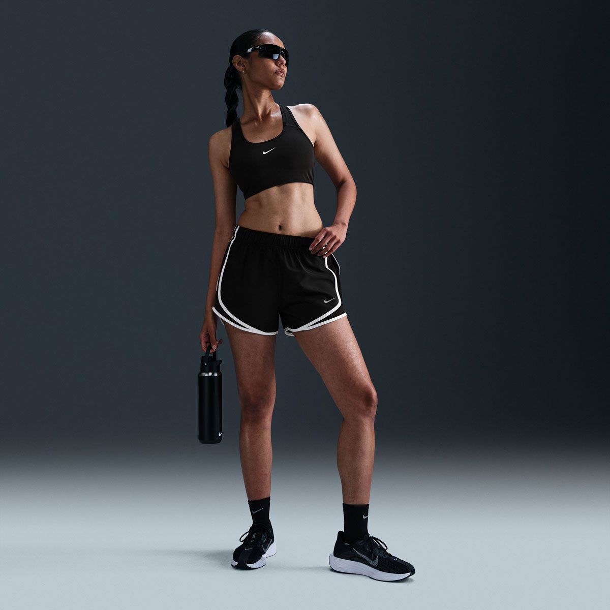 Nike Womens Tempo Dri-FIT Mid Rise 3 Inch Running Shorts