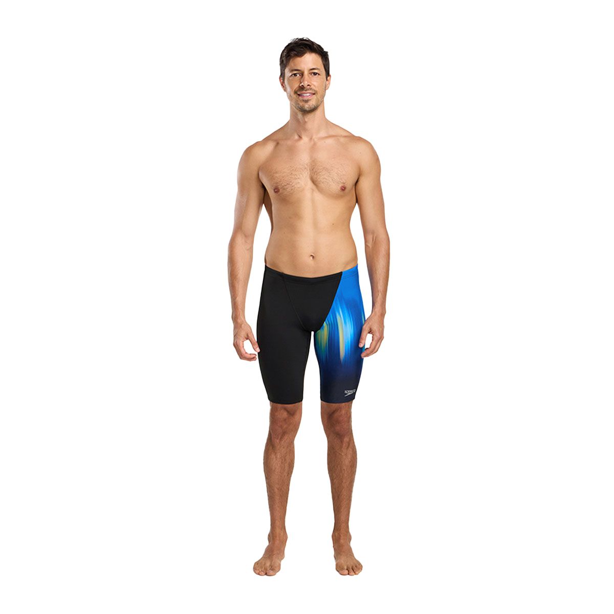Speedo Mens Powerstrike Engineered Print V-Cut Jammer