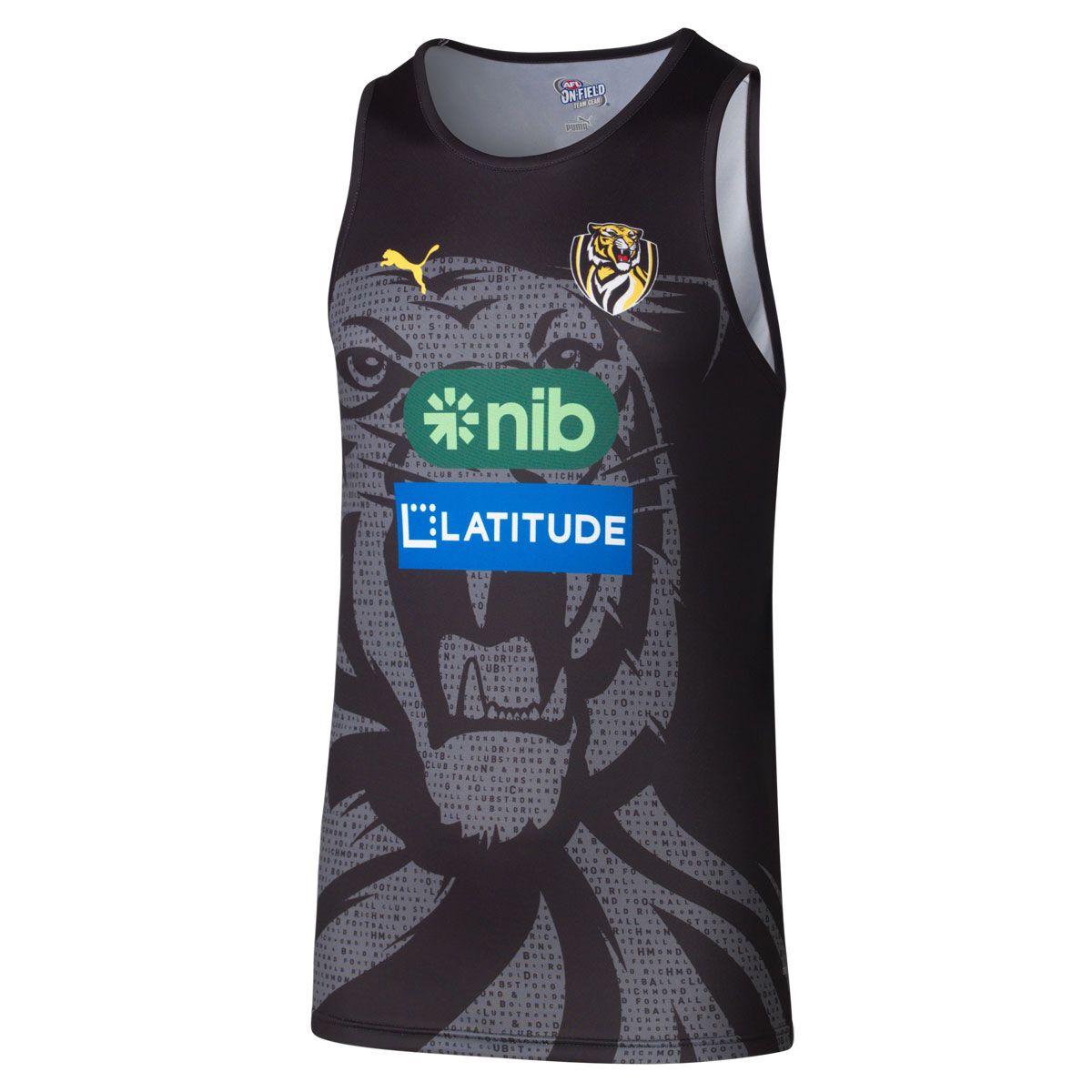 Richmond Tigers Mens 2025 Training Singlet