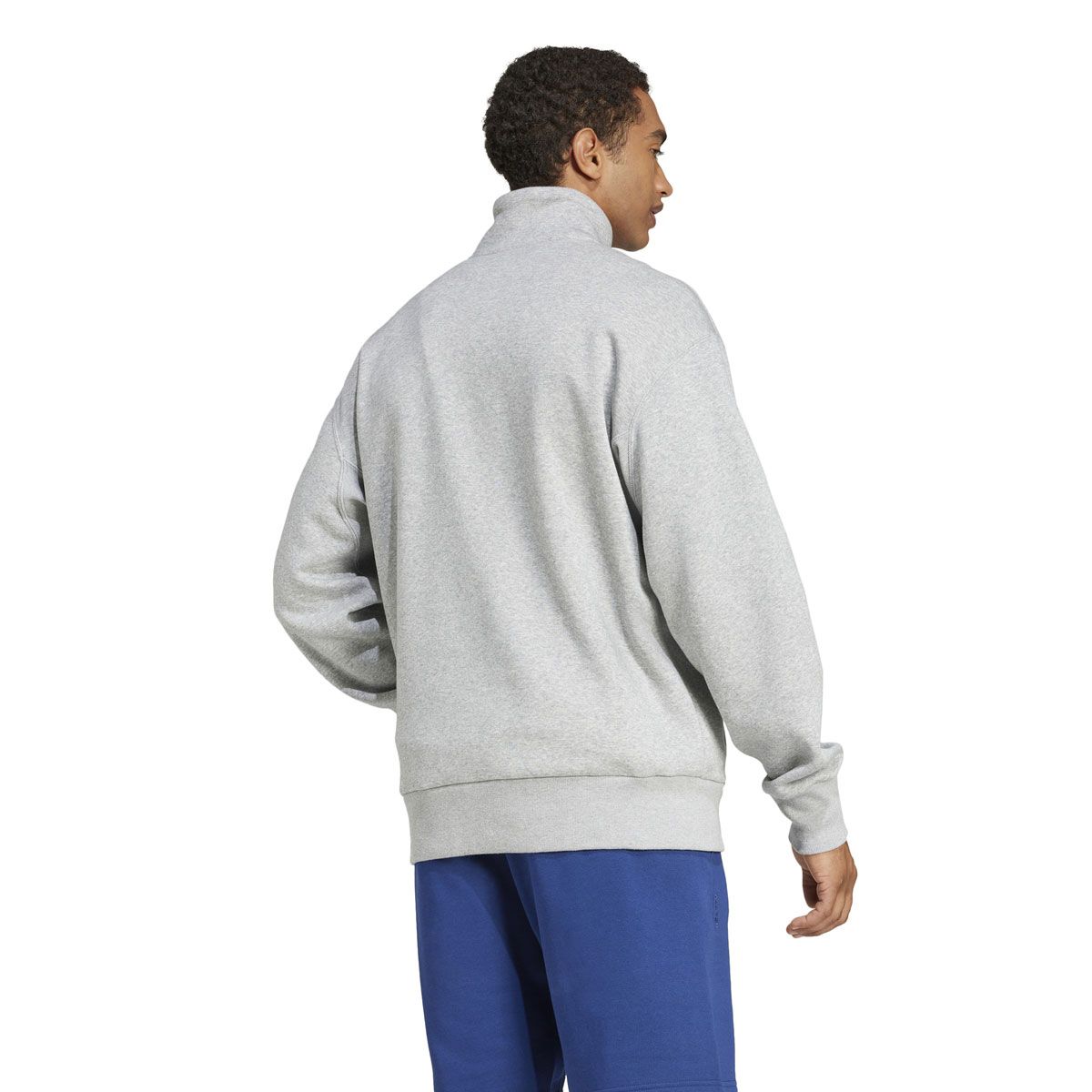 adidas Mens ALL SZN Fleece Quarter Zip Crew Sweatshirt