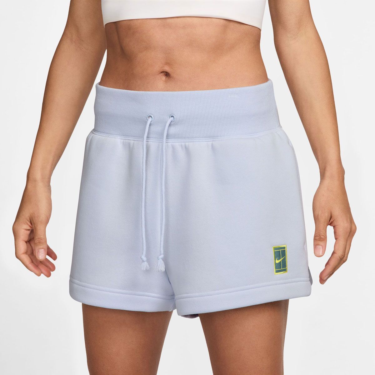 NikeCourt Womens Heritage Phoenix Fleece High Rise Shorts