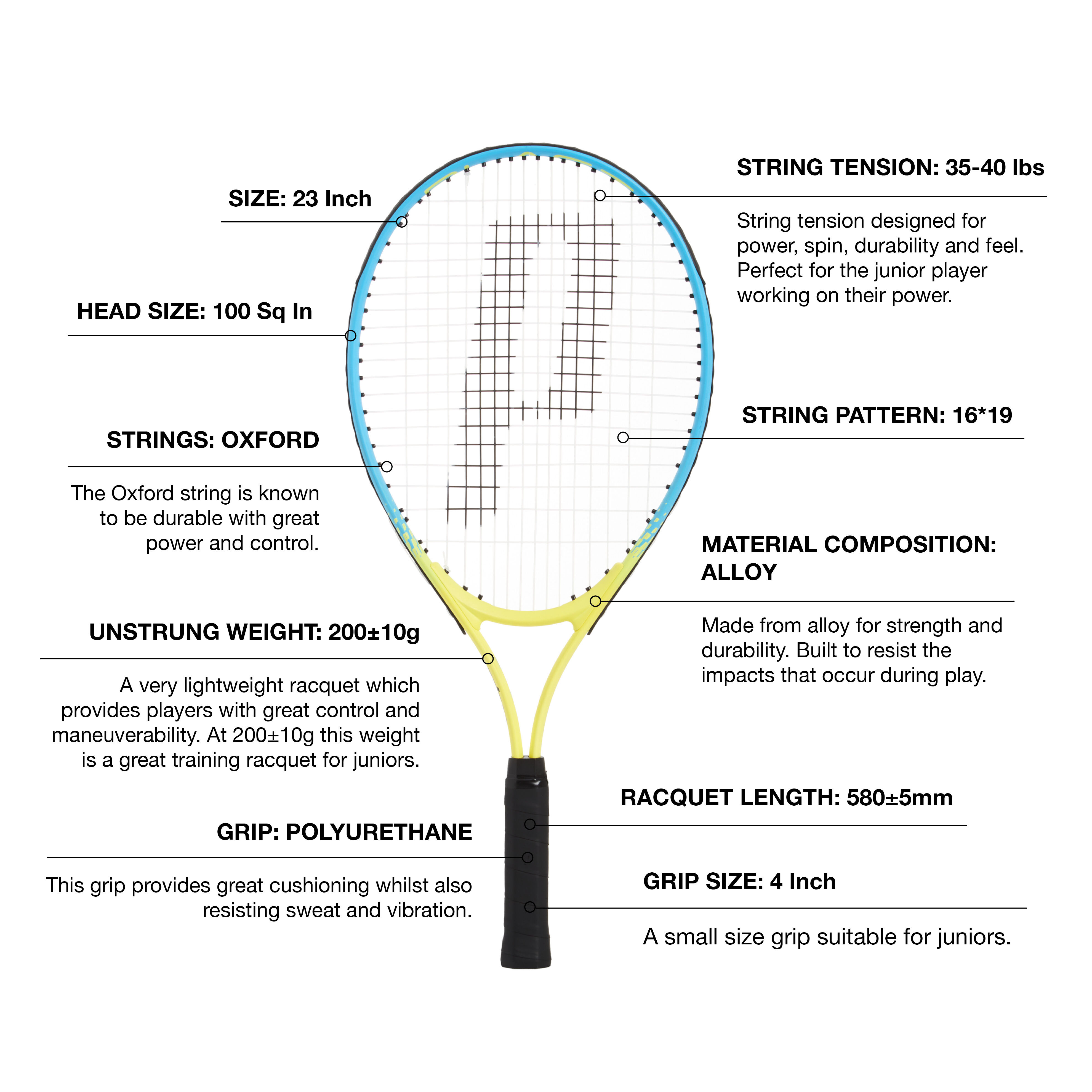 Prince Blast Junior 23in Junior Tennis Racquet
