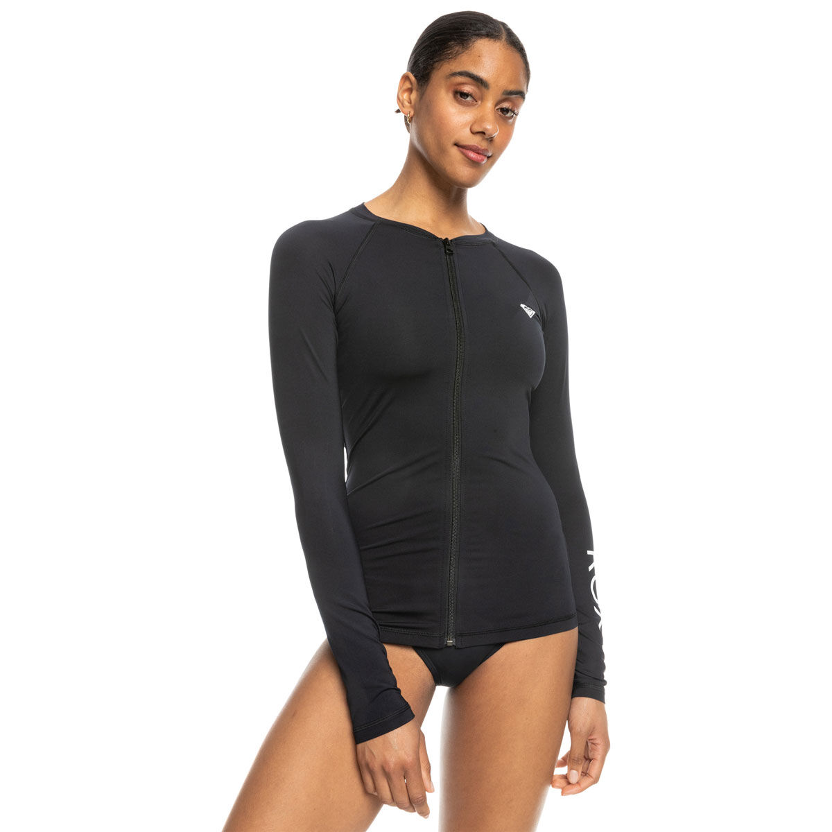 Roxy Womens Essential Long Sleeve Zipped Lycra Rash Top