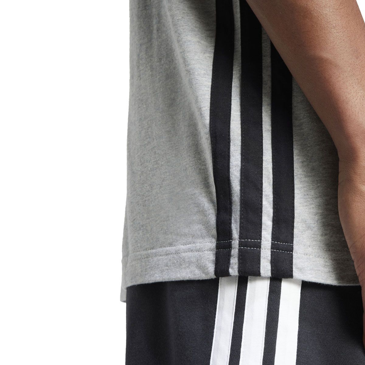 adidas Mens Essentials 3-Stripes Tee
