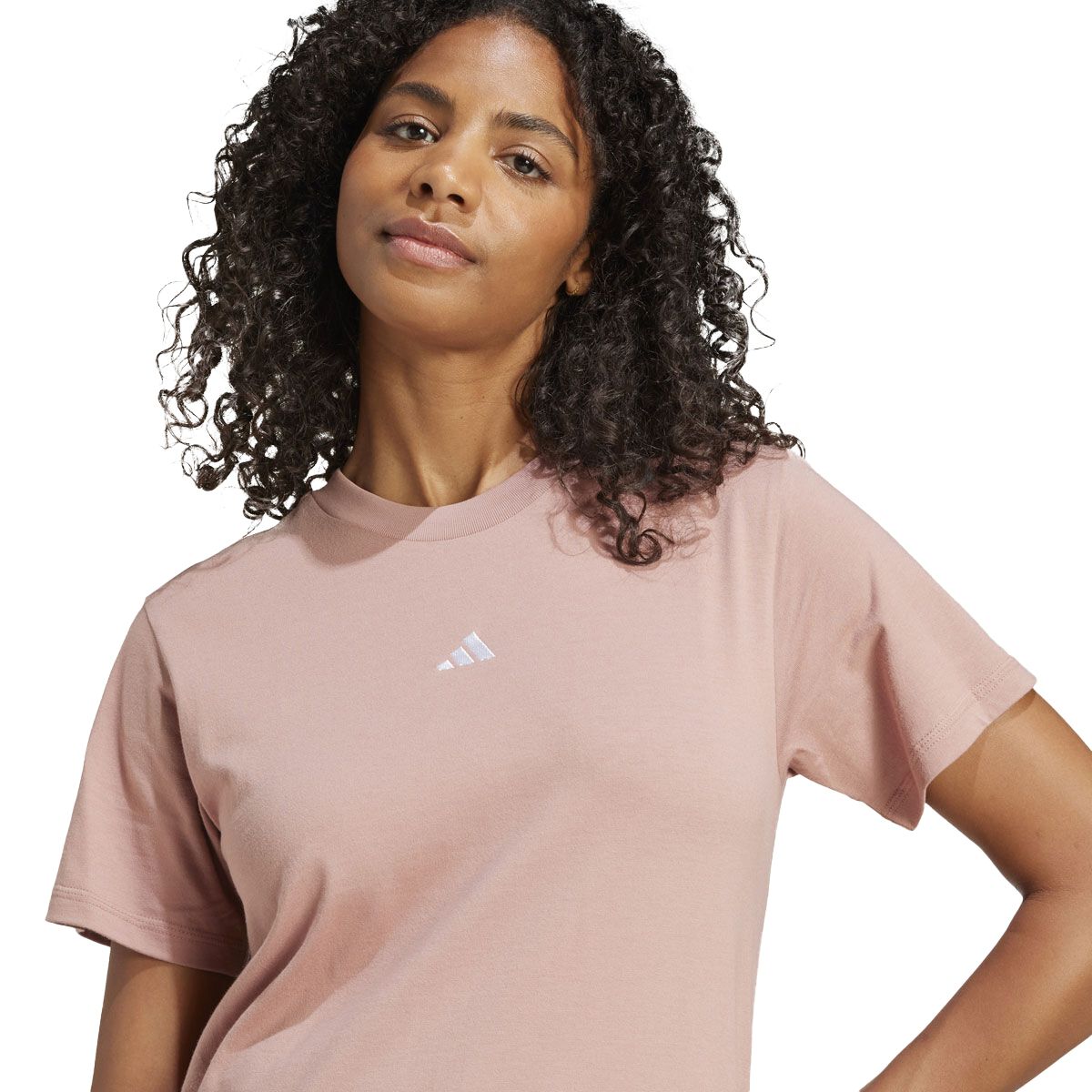 adidas Womens Essentials Small Logo Cotton Tee